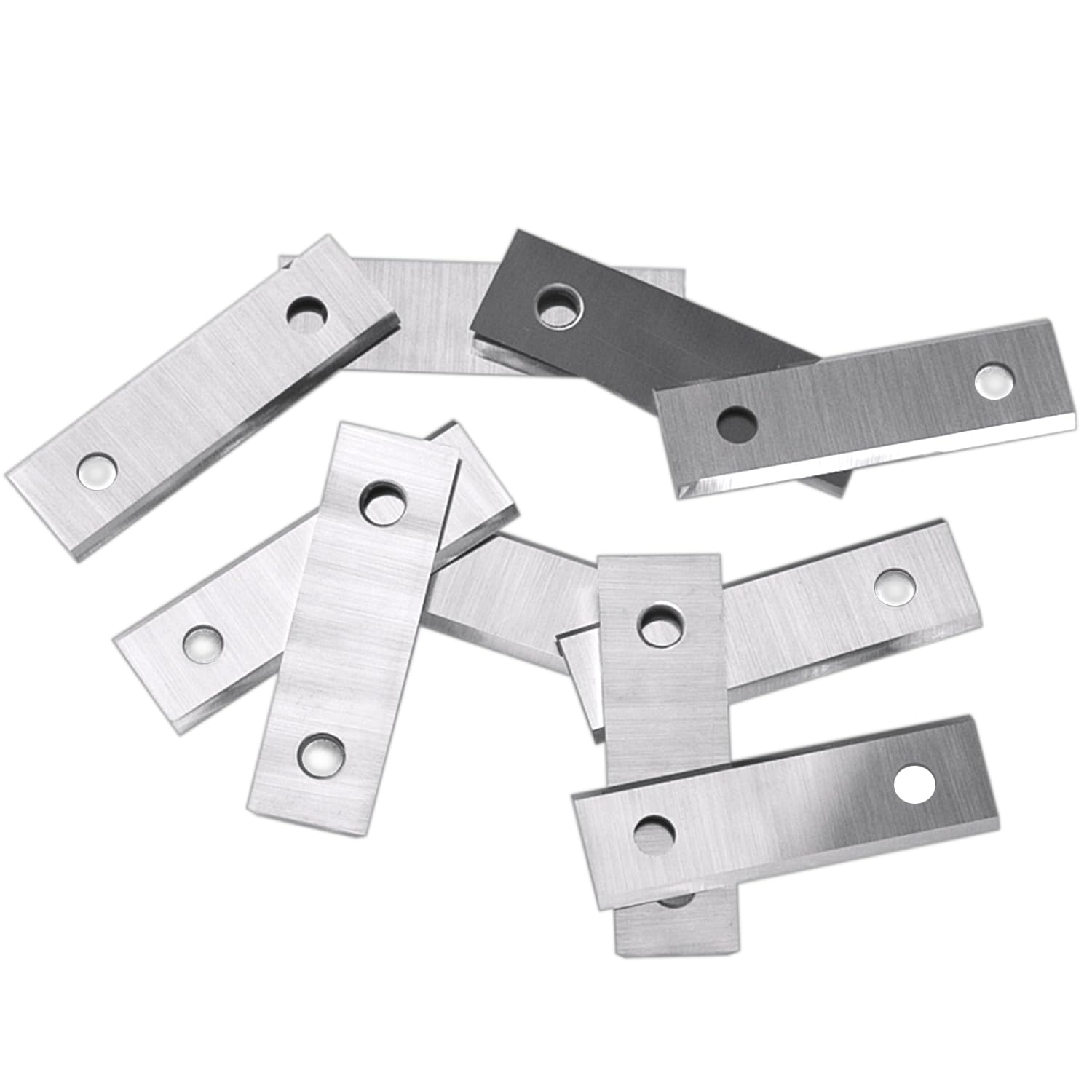 40mm Square Carbide Inserts Blades - 10pcs for Flush Trim Router Bits & Woodworking Spiral Planers - 40×12×1.5mm-35° Replaceable Cutting Knives - Perfect for Cabinet Making, Door Trimming, and Precision Woodworking Projects