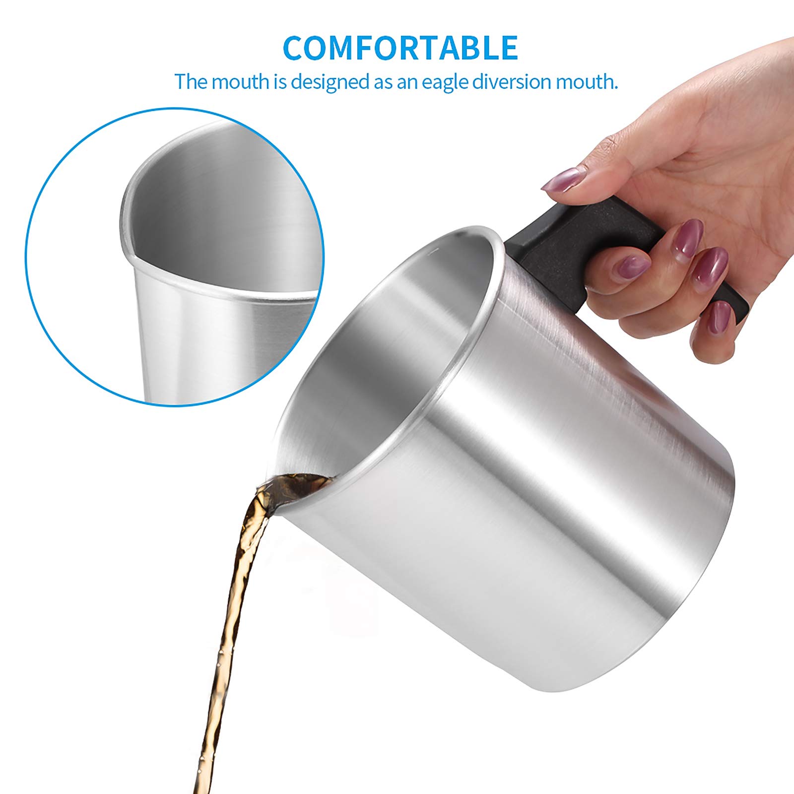 ONVER 1.2L Metal Wax Melting Pot for DIY Candle Making - Professional Candle Warmer for Soy Wax, Beeswax & Essential Oils - Perfect for Home Candle Crafting, Soap Making & Aromatherapy Projects (Ideal for Gifts, Spa Days & Relaxation)