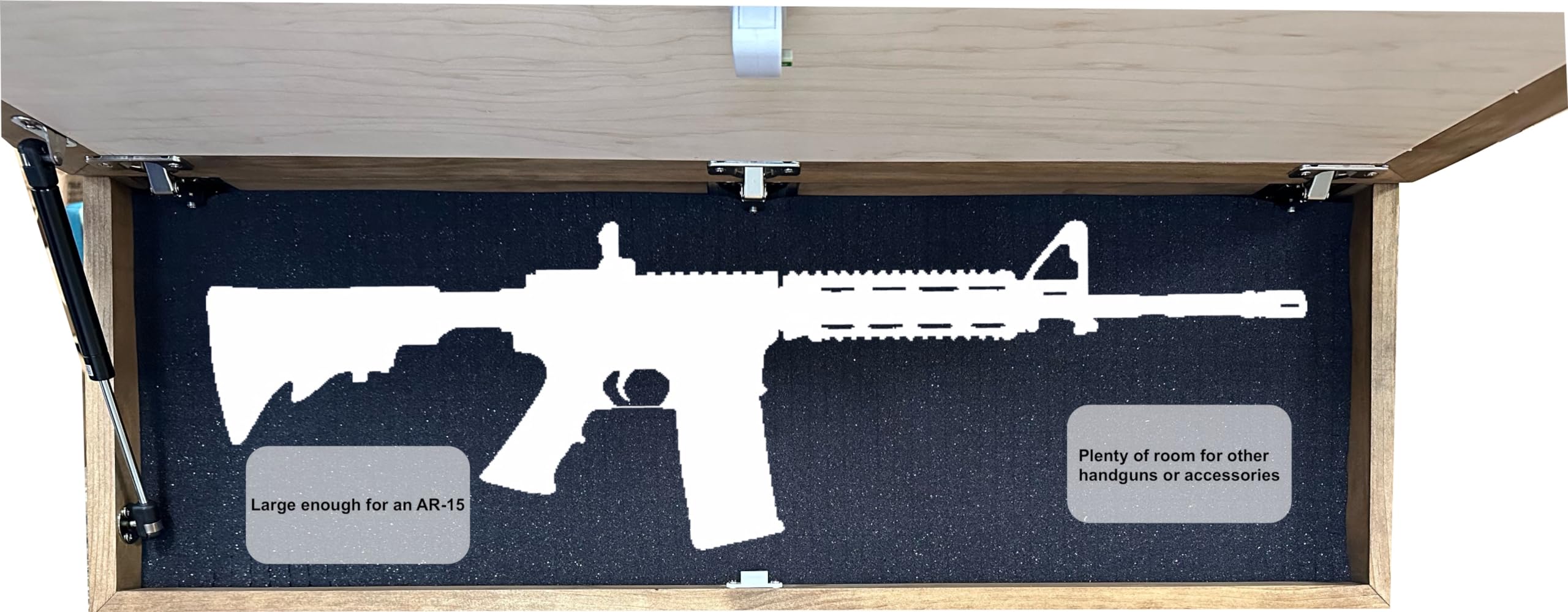 Large Hidden Gun Storage Cabinet with Tree of Life Design - Secure Firearm Safe for Home & Office - Bellewood Designs - Perfect for Bedroom, Closet, or Basement Storage