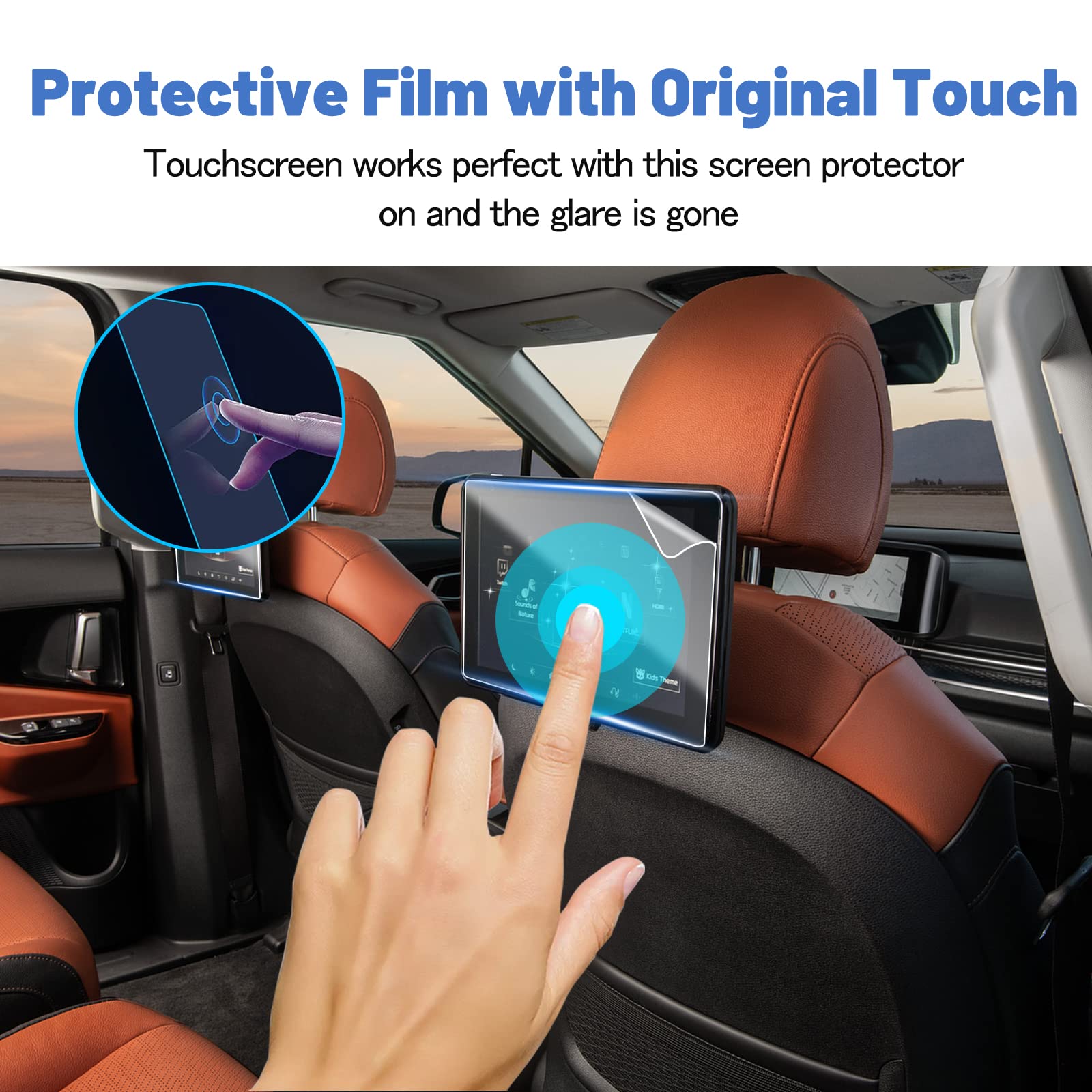2022-2024 Kia Carnival Screen Protector | HD Clear Anti-Scratch Back Seat TV Touch Screen Protector for Kia Carnival KA4 | Perfect for Road Trips & Family Entertainment