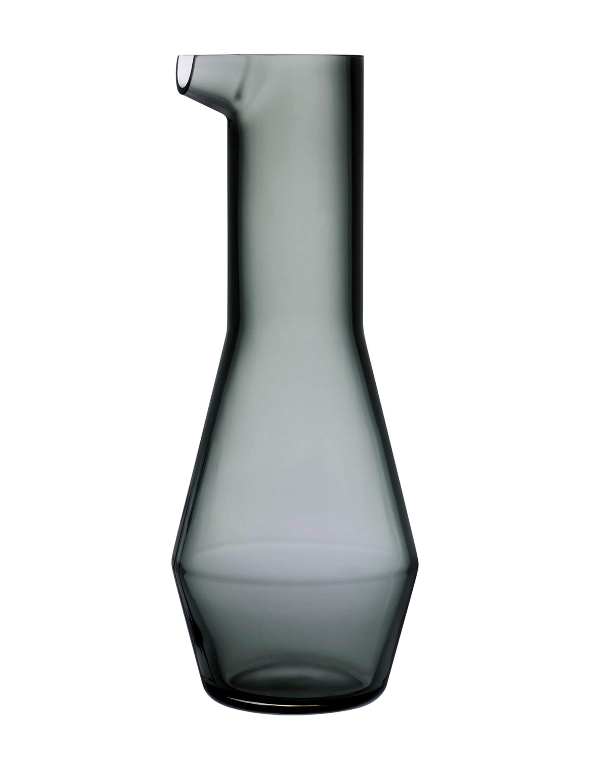 NUDE Smoke Glass Beak Water Carafe - Lead-Free Crystal Decanter for Wine & Water, Perfect for Dining, Entertaining & Gift Giving