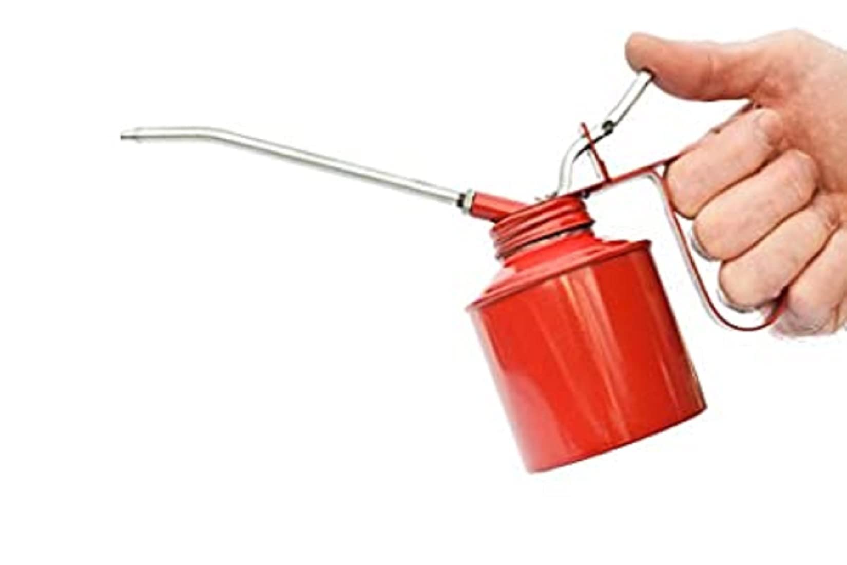 DLIEN Multi-Purpose Manual Lubricant Sprayer - 1/2 Pint Oil Can with Plastic Body, Lever Pump, 15cm Nozzle & Angled Spout for Car, Bike, Kitchen, Sewing Machine (Multicolor) | Perfect for Automotive Maintenance, Bicycle Care, Household Appliances & Industrial Equipment