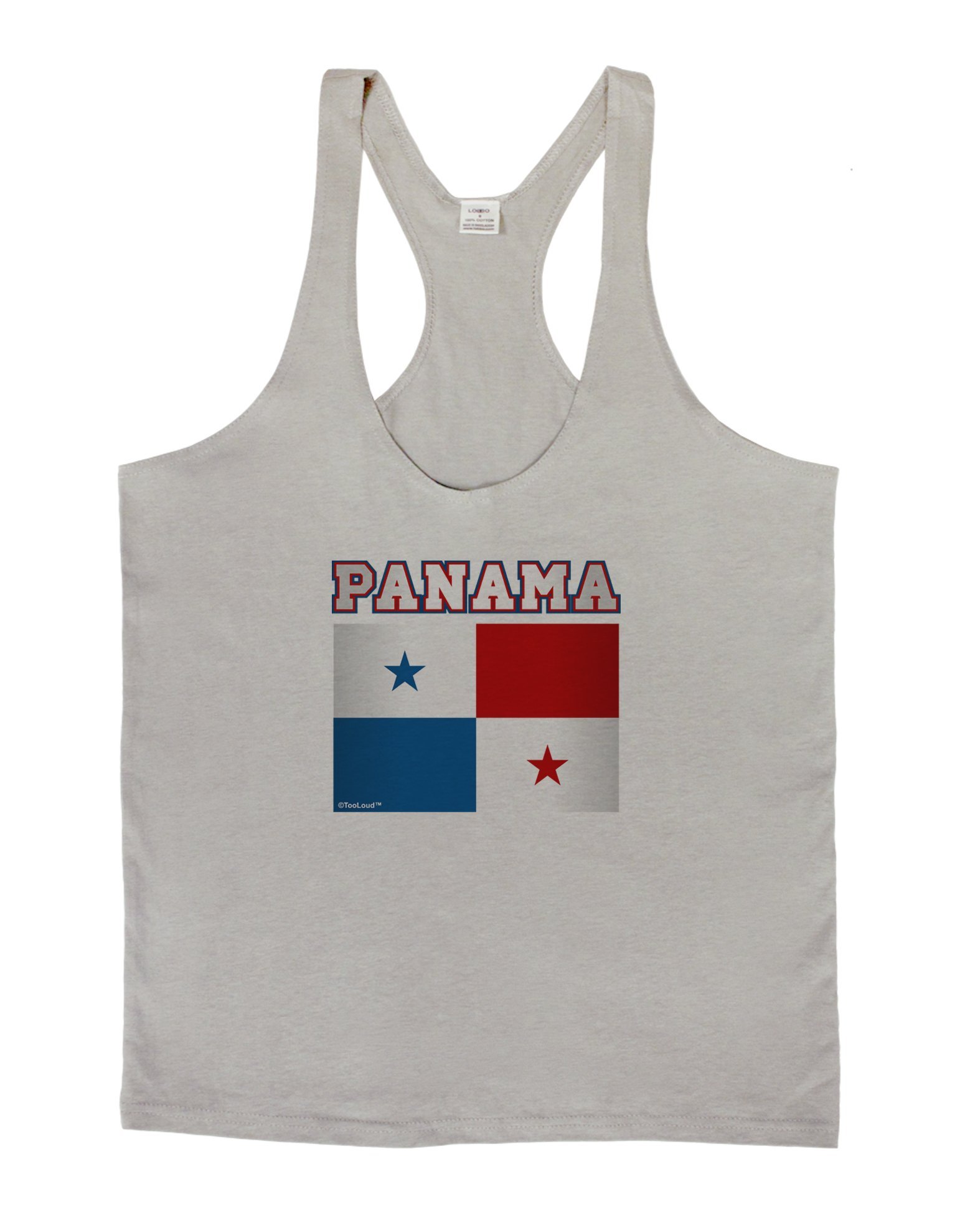 LOBBO TooLoud Panama Flag Men's String Tank Top - Breathable Summer Muscle Shirt for Beach, Gym & Patriotic Events