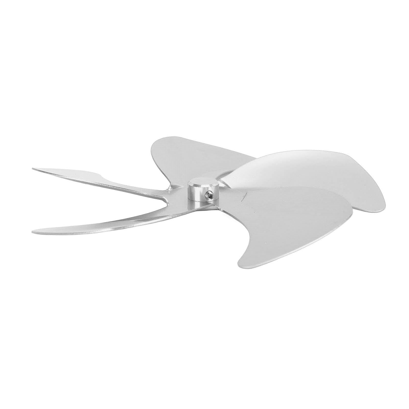 CHEOTIME 5-Blade Replacement Fan for Heat Powered Fireplace & Wood Stove - Silver | Efficient Heat Circulation Accessory for Cozy Home Heating