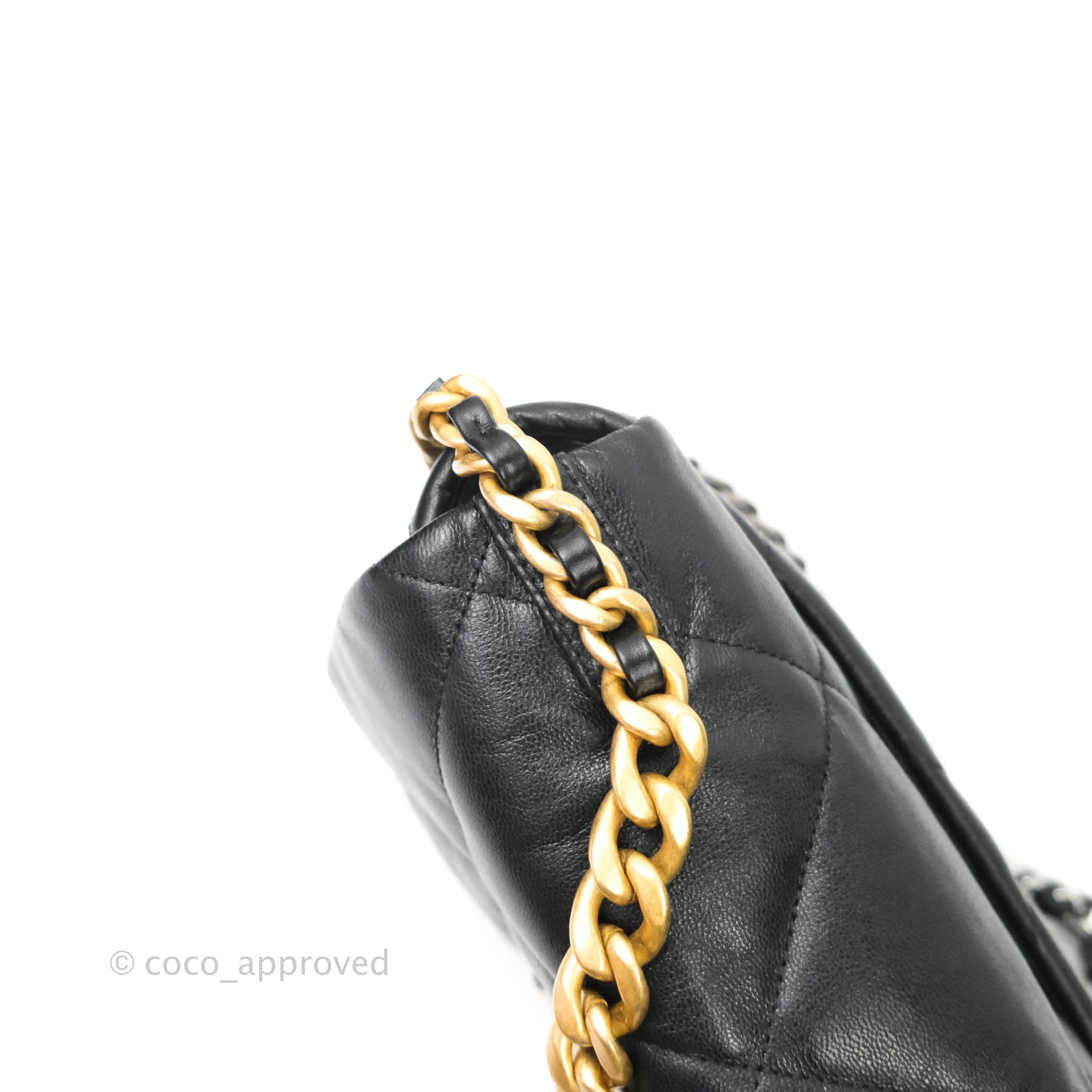 Chanel 19 Small Handbag Black Goatskin Leather with Mixed Hardware - Luxury Crossbody Bag for Women, Perfect for Date Night & Evening Events