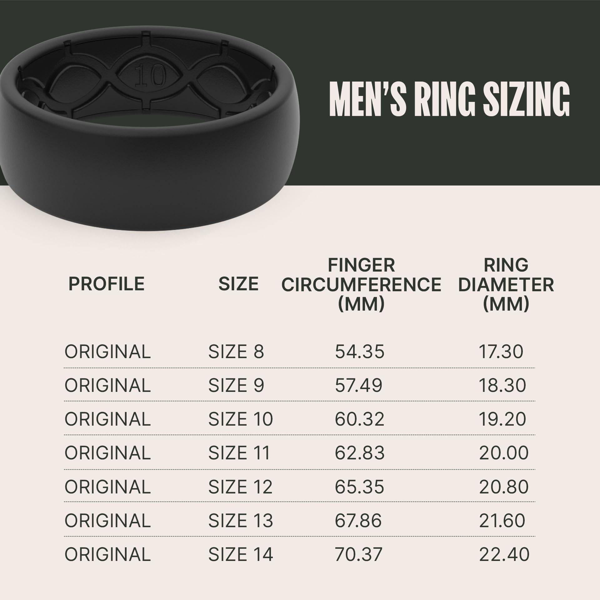 Groove Life Solid Silicone Ring for Men - Breathable Rubber Wedding Band with Unique Design & Comfort Fit - Lifetime Warranty - Perfect for Active Lifestyles, Gym, Swimming and Outdoor Adventures