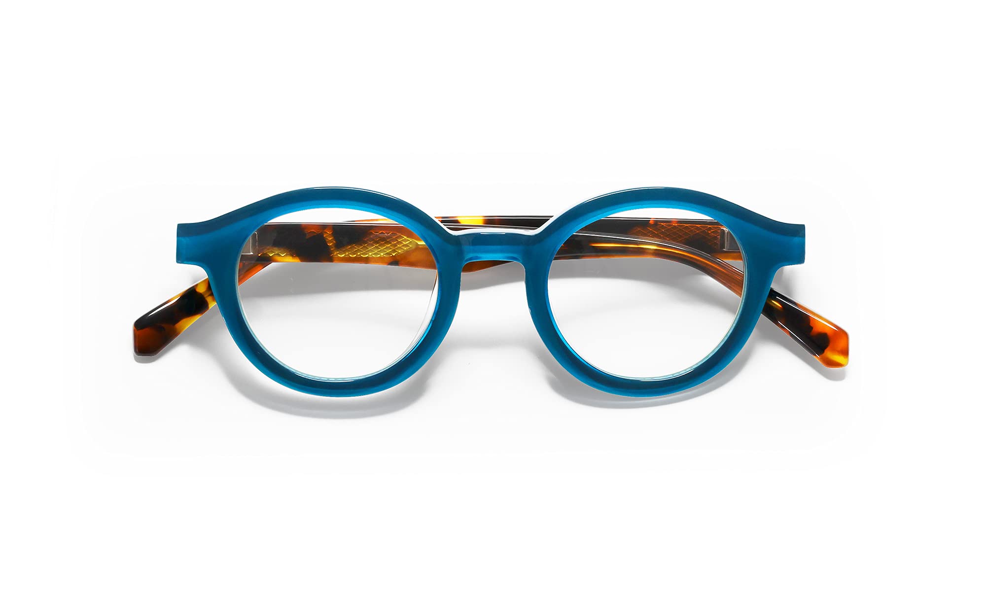 eyebobs TV Party Narrow Reading Glasses for Men & Women - Premium Round Eyewear for Narrow Faces | Perfect for Watching TV, Reading & Computer Use