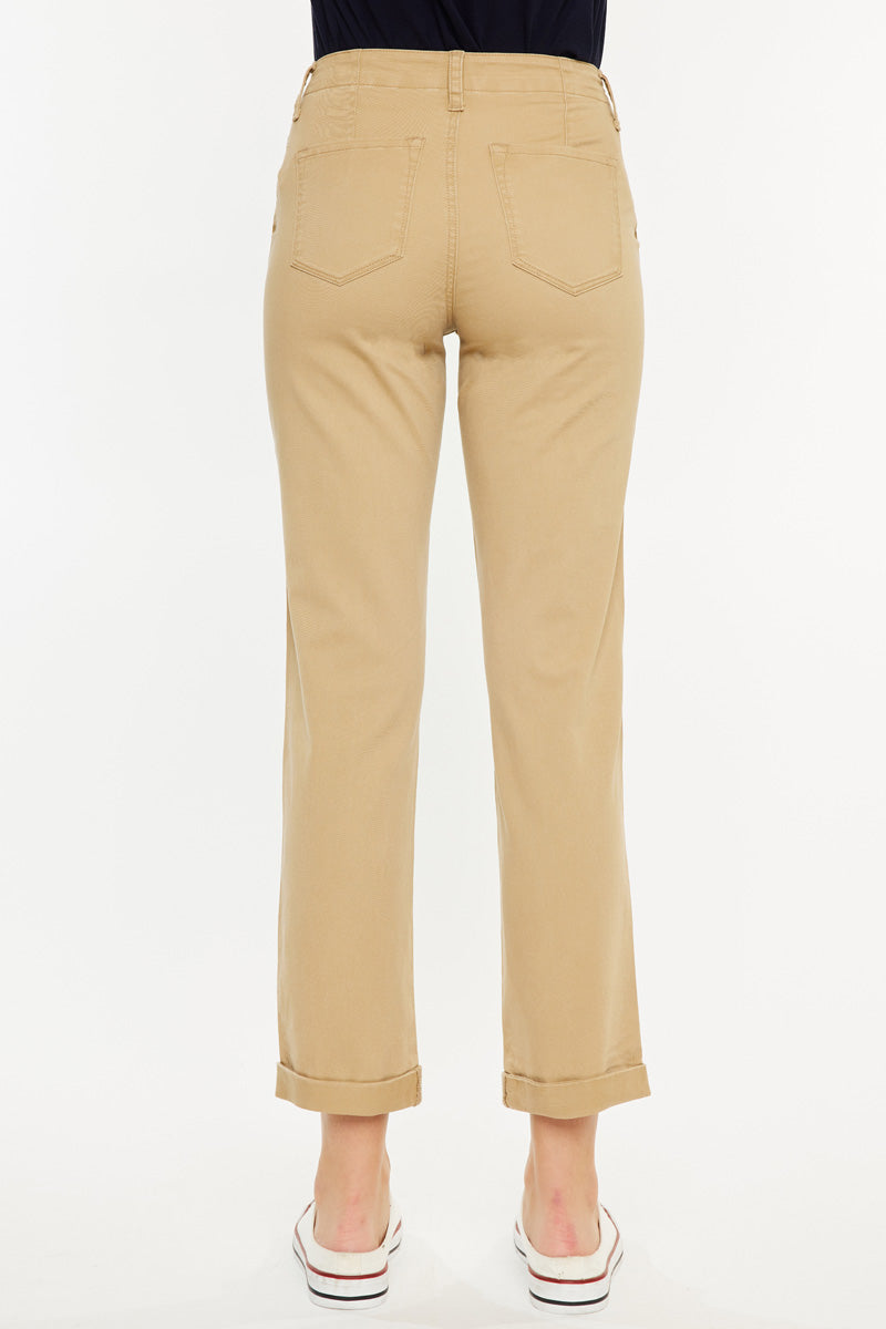 Carol High Rise Slim Chino Pants for Women - Comfortable Stretch Tapered Ankle Pants for Work, Office & Casual Wear | Perfect for Business, Travel & Everyday Outfits