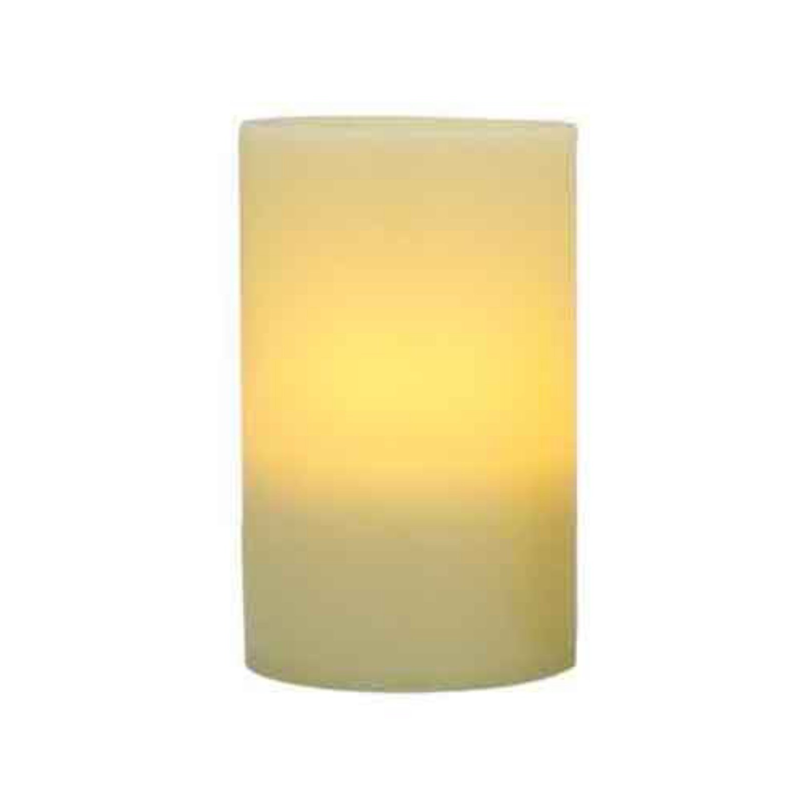 Real Wax Flameless LED Pillar Candles - Ivory Battery Operated Candles with Flickering Flame Effect, 4