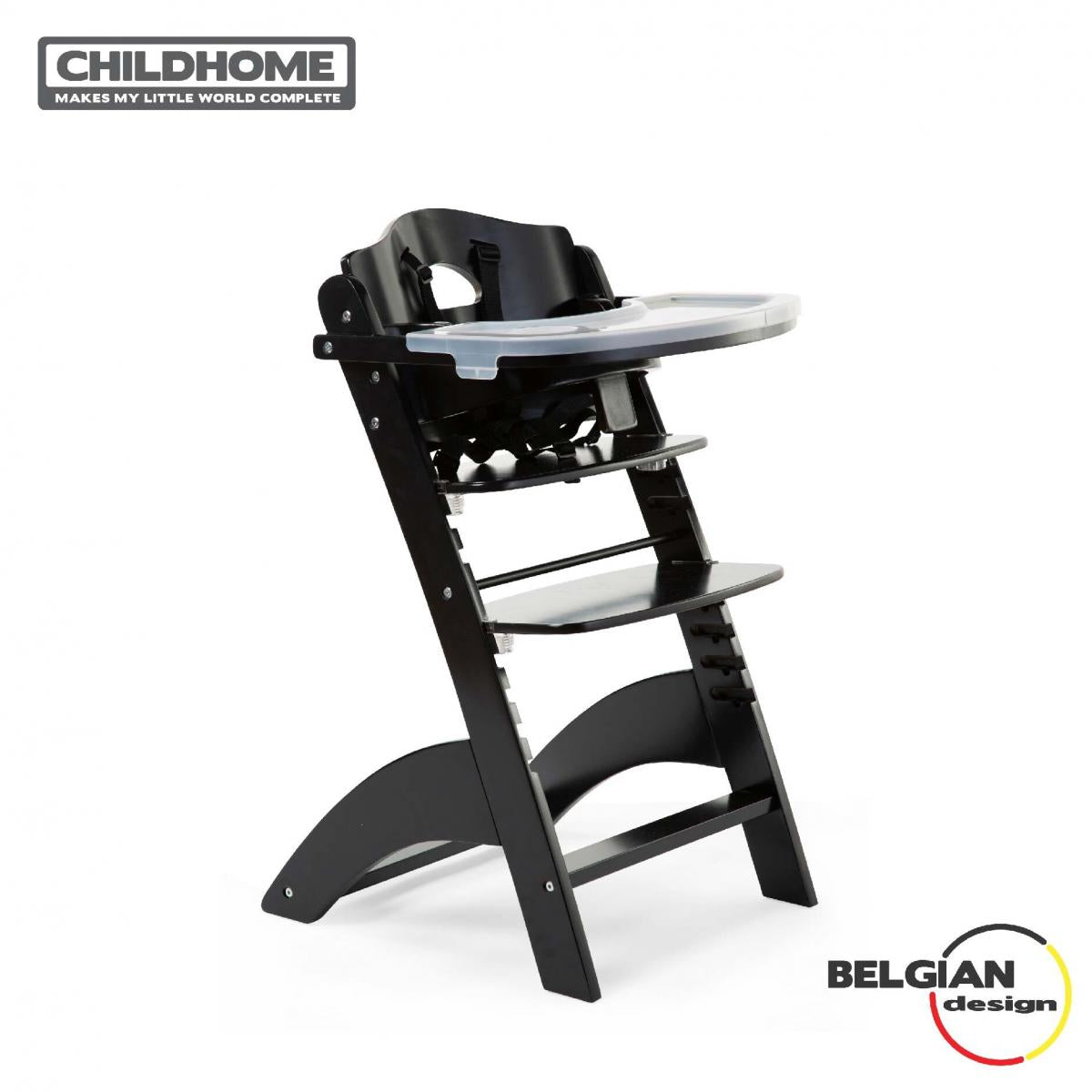 Adjustable Childhome LAMBDA 3 Kids Learning High Chair - Convertible Toddler Dining & Study Chair for Home, Kitchen & Nursery - Ergonomic Growing Chair for Babies 6-36 Months