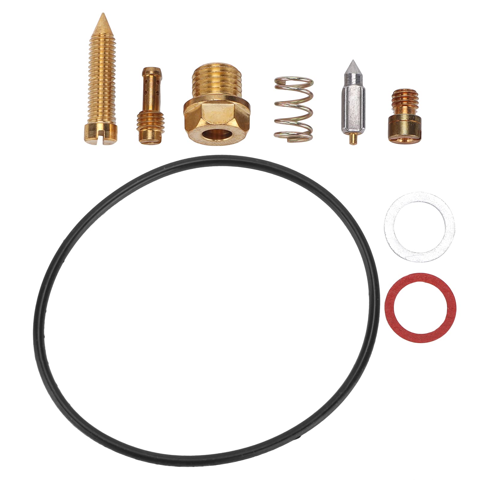 Qiilu Motorcycle Carburetor Repair Kit - 9PCS Rubber & Metal Replacement Parts for PHAZER PZ480 PZ480 (1986-1990) - Fix Leaks, Improve Performance - Ideal for DIY Repairs & Maintenance