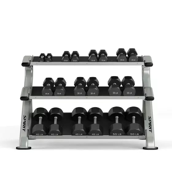 ST800DR3 Adjustable Dumbbell Rack - Heavy Duty Home Gym Equipment for Weight Training & Strength Workouts - Perfect for Garage, Basement, or Home Fitness Studio