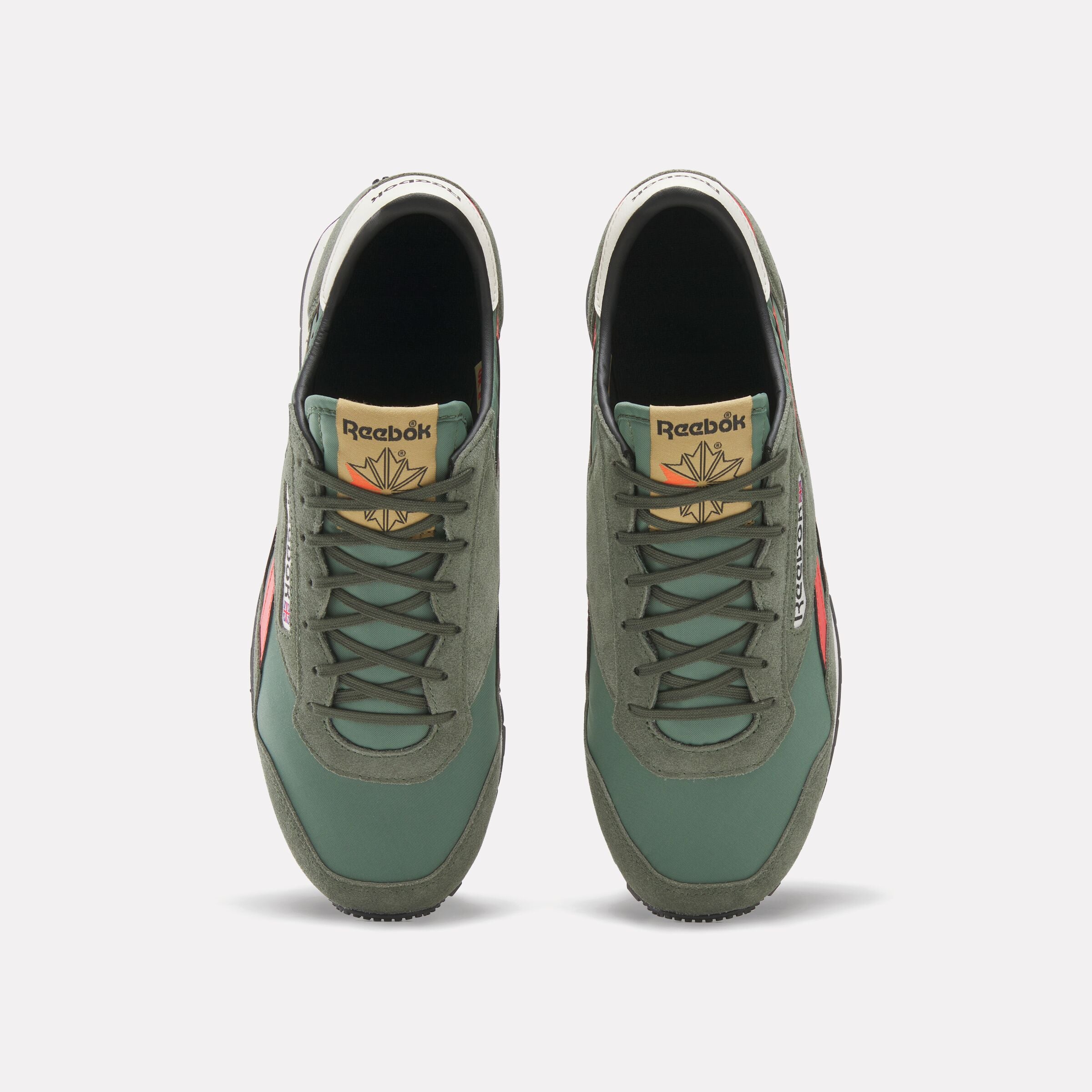 Aztec II Green/Orange Flare/Alabaster - Trendy Sneakers for Men & Women | Perfect for Running, Gym Workouts & Casual Wear