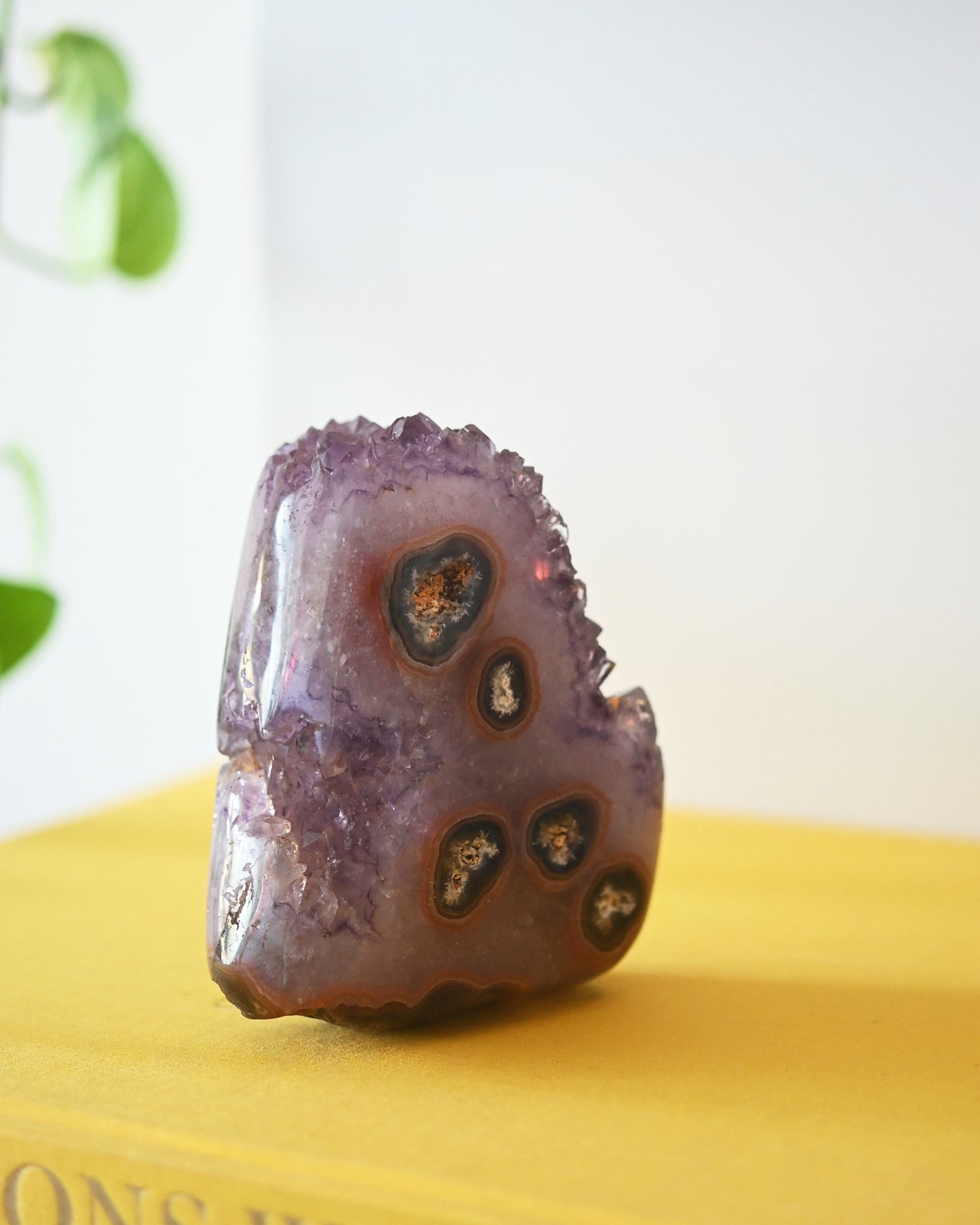 Natural Amethyst Druzy Freeform Stone - 4 Inch Healing Crystal for Meditation, Home Decor & Jewelry Making | Spiritual Gifts & Yoga Accessories