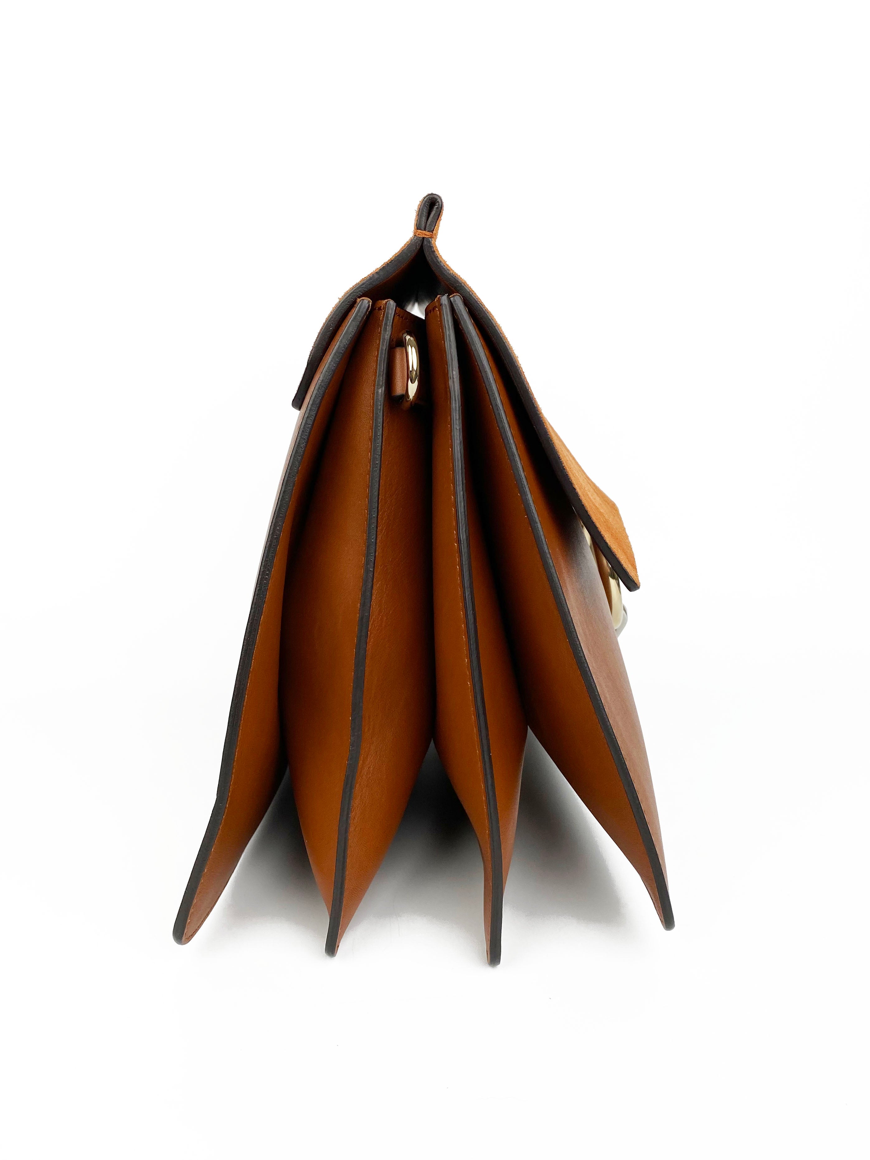 Chloe Faye Medium Shoulder Bag in Brown Leather - Perfect for Work, Travel & Everyday Use