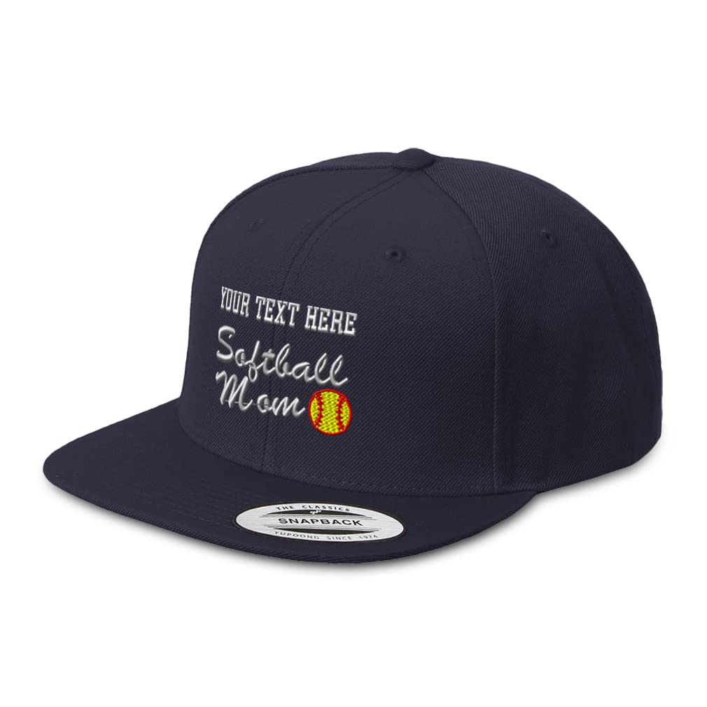 Speedy Pros Snapback Hats for Men & Women - Adjustable Baseball Cap with Flat Bill - Perfect for Softball Games, Mom Support & Casual Wear