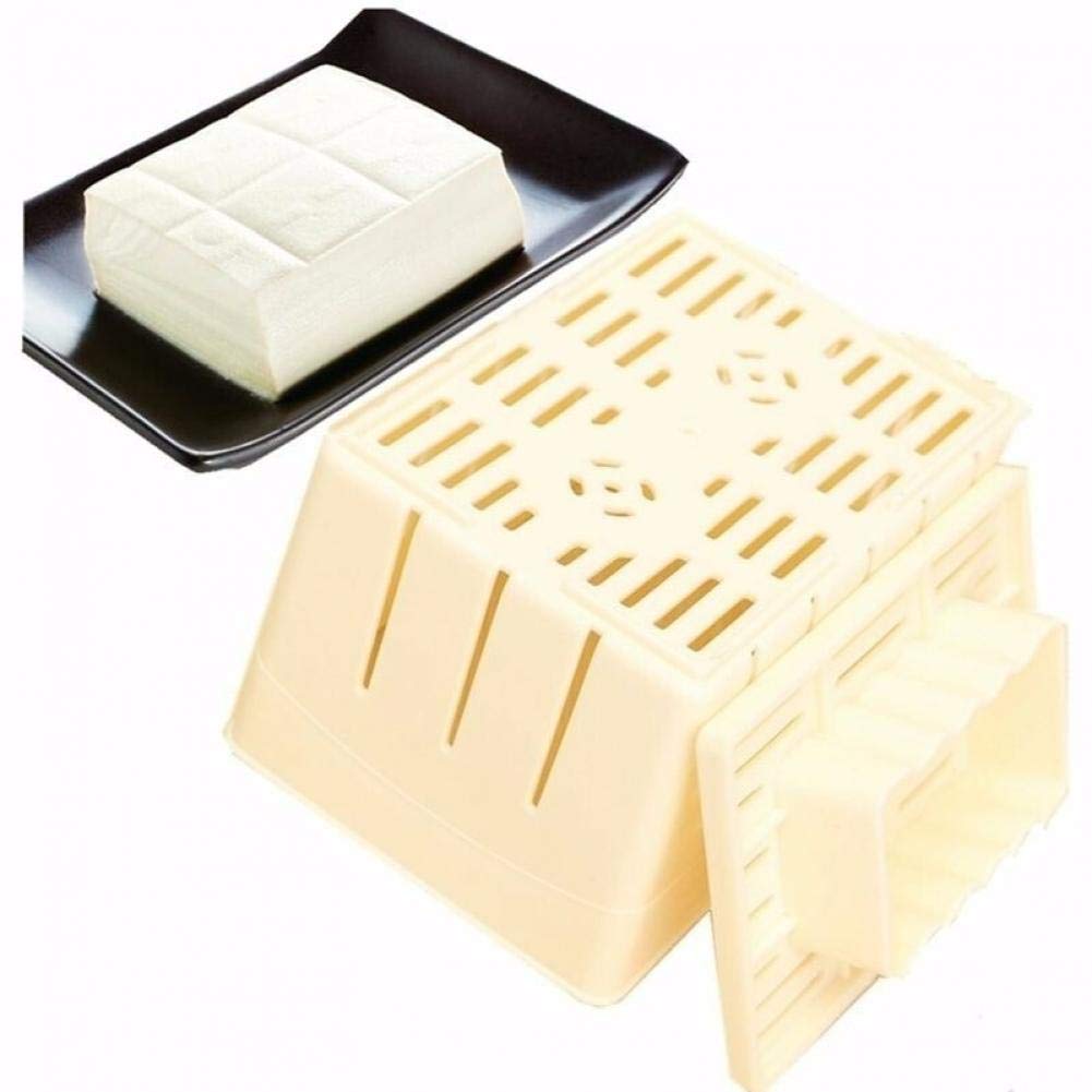 1pc Plastic Tofu Press Mold for Homemade Tofu, Cheese & Soybean Curds - Perfect for Feta, Halloumi & Mexican Cheese Making with Included Cheese Cloth (One Size) | Ideal for Vegan Cooking, DIY Cheese & Healthy Meal Prep