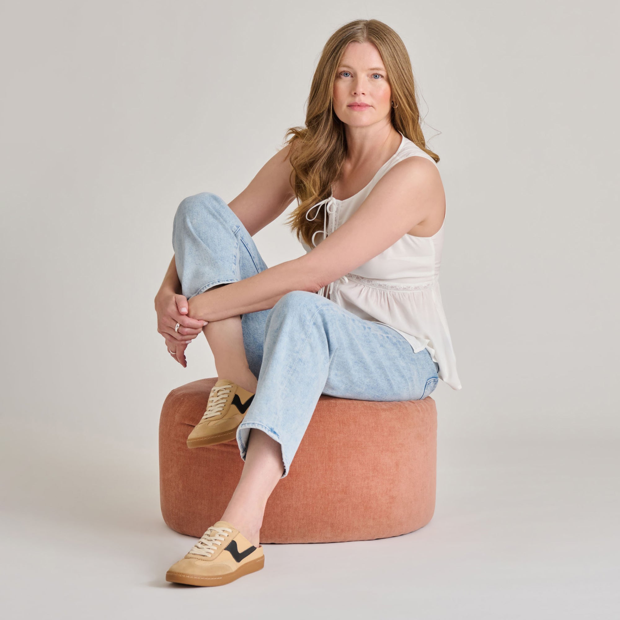 Notice Slide Sneakers in Tan Multi Suede - Comfortable Slip-On Shoes for Casual Wear & Everyday Outfits