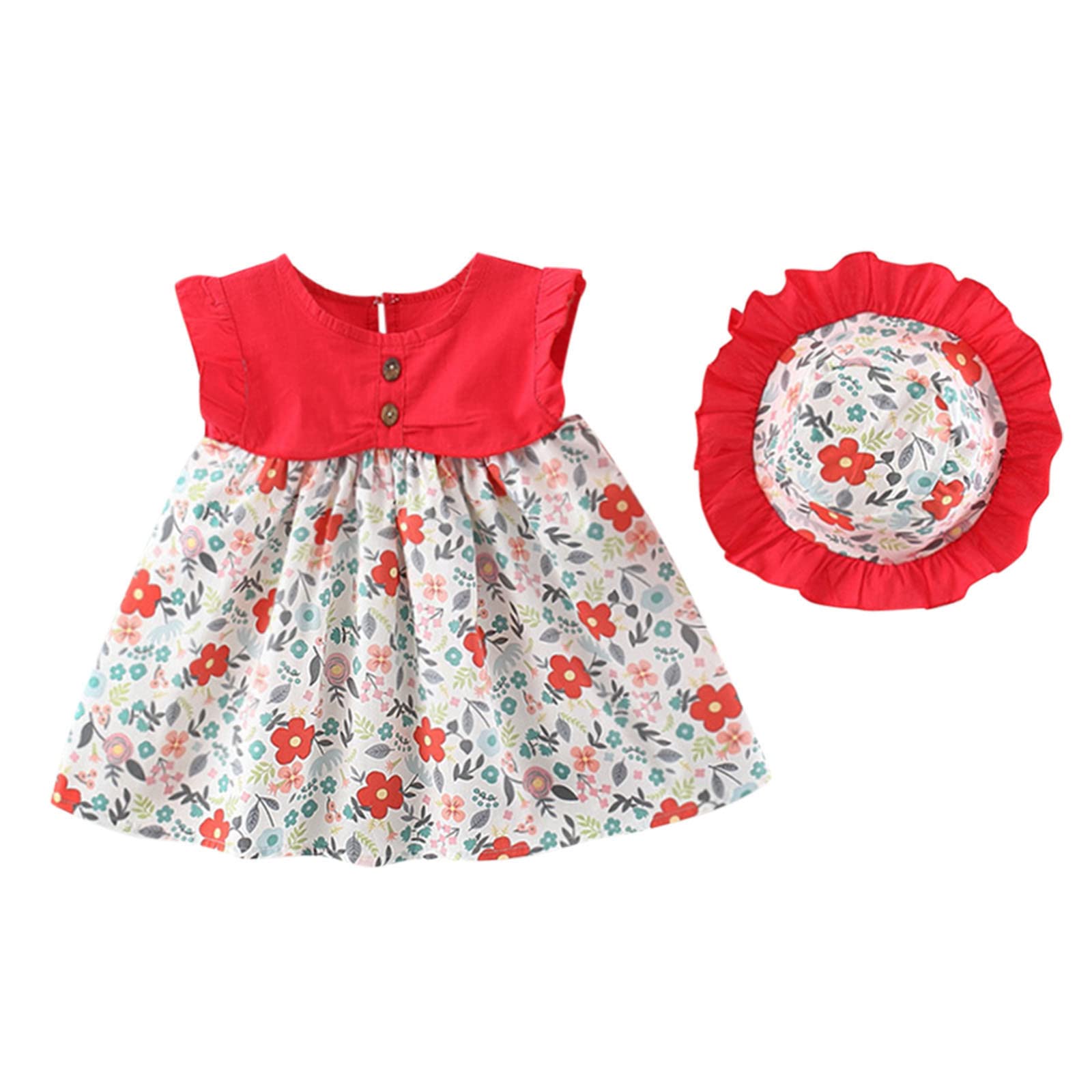 Girls Sleeveless Floral Princess Dress - Toddler Summer Ruched Pageant Gown | Perfect for Birthday Parties, Pageants & Special Occasions