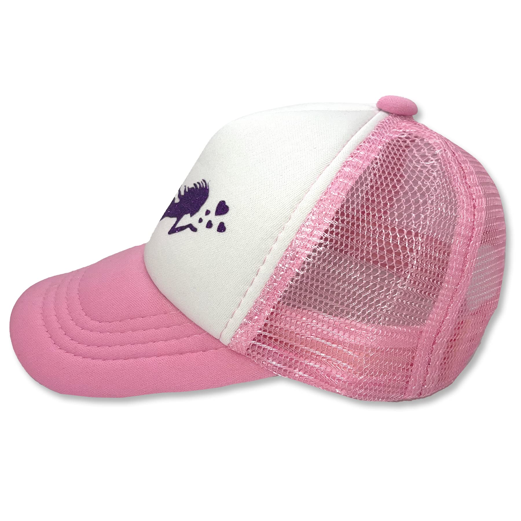 Purple Glitter Snapback Hat for Babies - Summer Beach & Outdoor Play