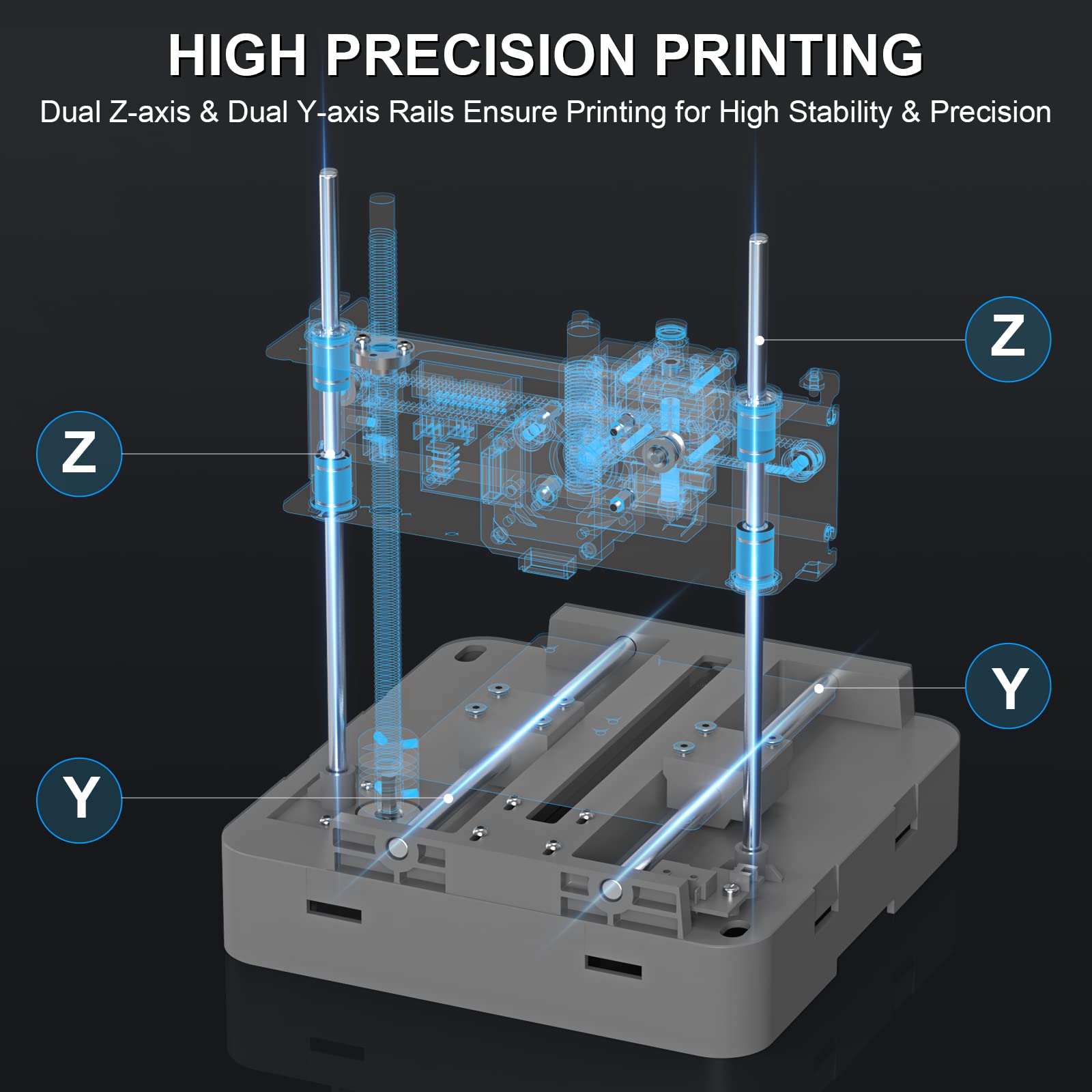 TINA2 Mini 3D Printer | Fully Assembled FDM 3D Printer with Auto Leveling for Beginners & Kids | Open Source Design with Resume Printing & Magnetic Build Plate | Perfect for Home, School & DIY Projects
