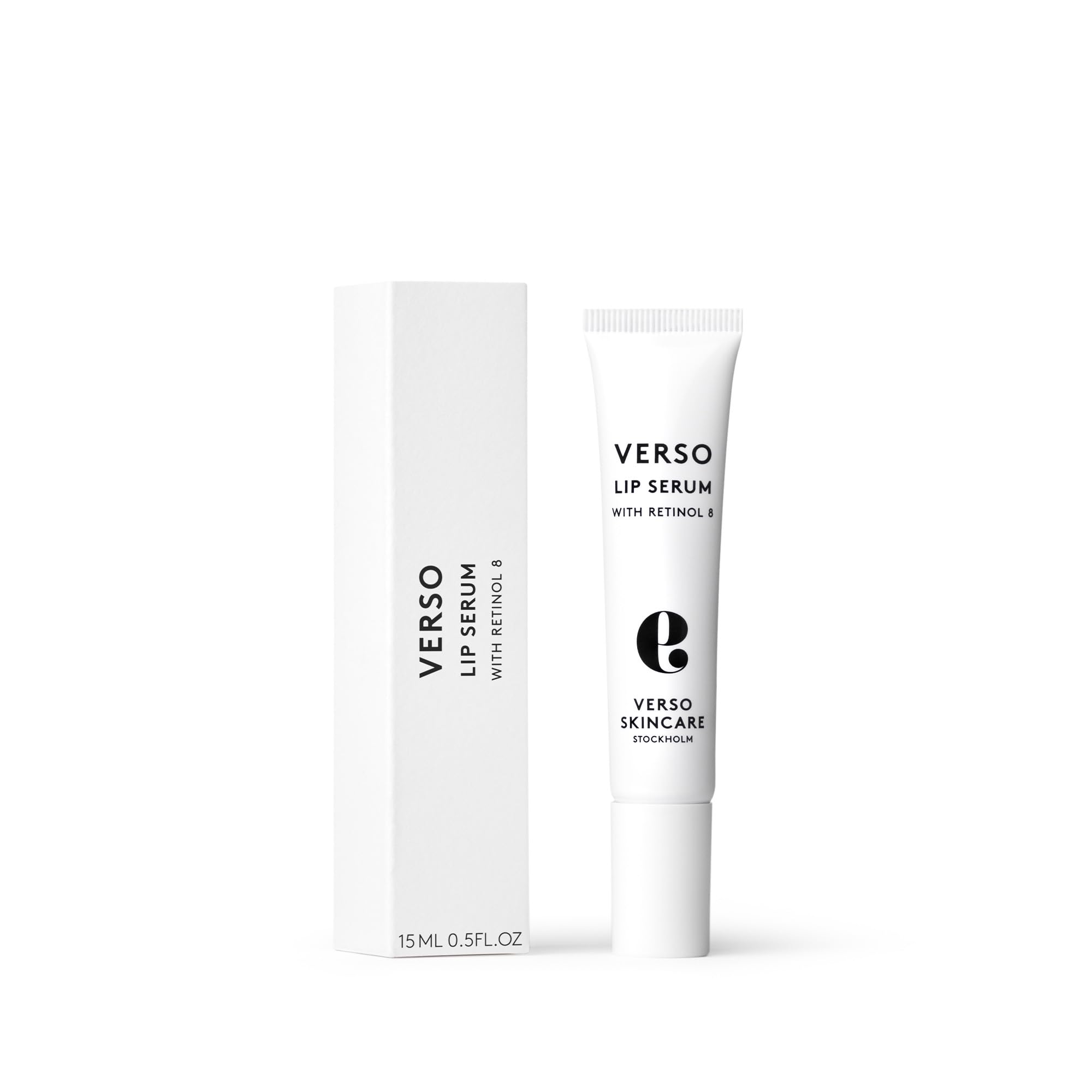Verso Skincare Anti-Aging Lip Serum for Dry Lips - 0.5 oz Hydrating Plumping Treatment with Peptides & Hyaluronic Acid | Perfect for Night Care & Daily Lip Moisturizing