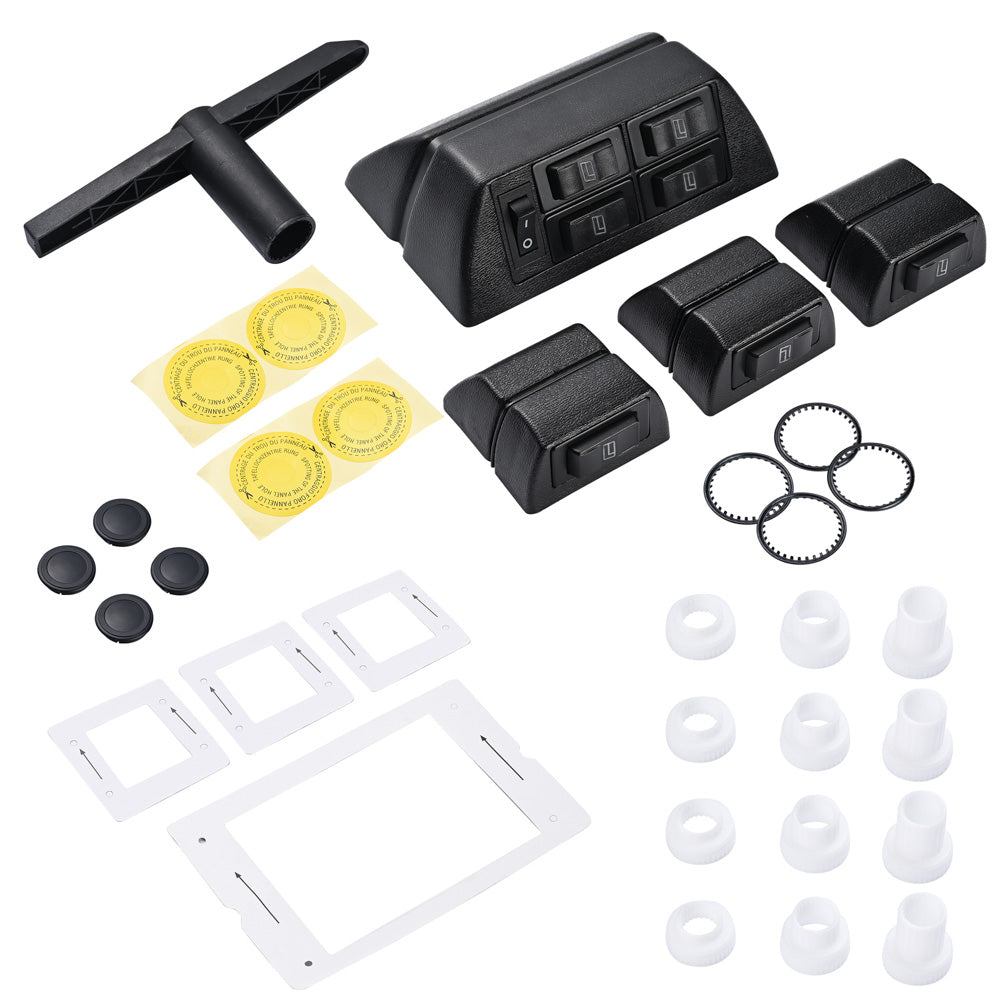 TheLAShop 4 Window Car Truck SUV Electric Power Window Conversion Kit - Easy DIY Installation for Smooth Automatic Windows Upgrade (Perfect for Daily Commute & Road Trips)