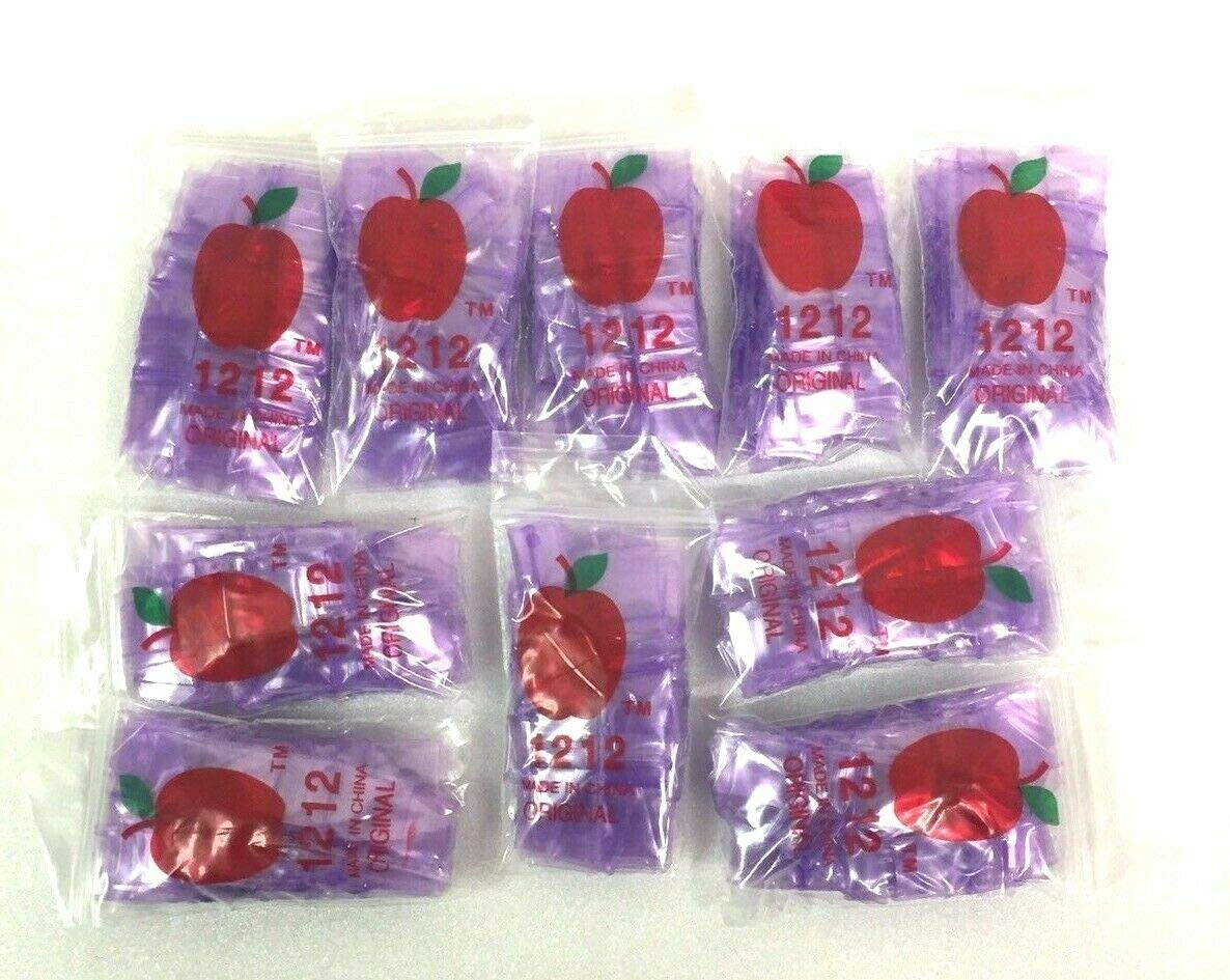 1212-S Original Mini Ziplock 2.5mil Plastic Bags 1/2
