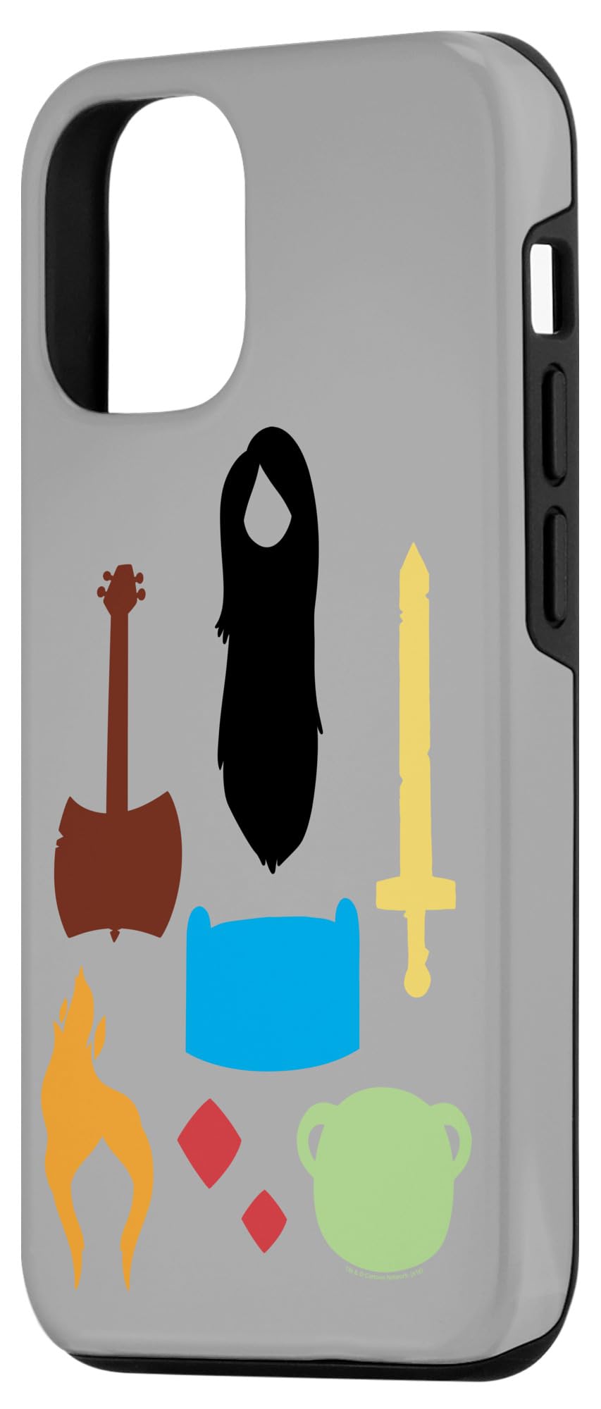 Adventure Time Icons iPhone 12/12 Pro Case - Cartoon Phone Cover for Protection & Style - Perfect for Fans, Daily Use & Travel Accessories