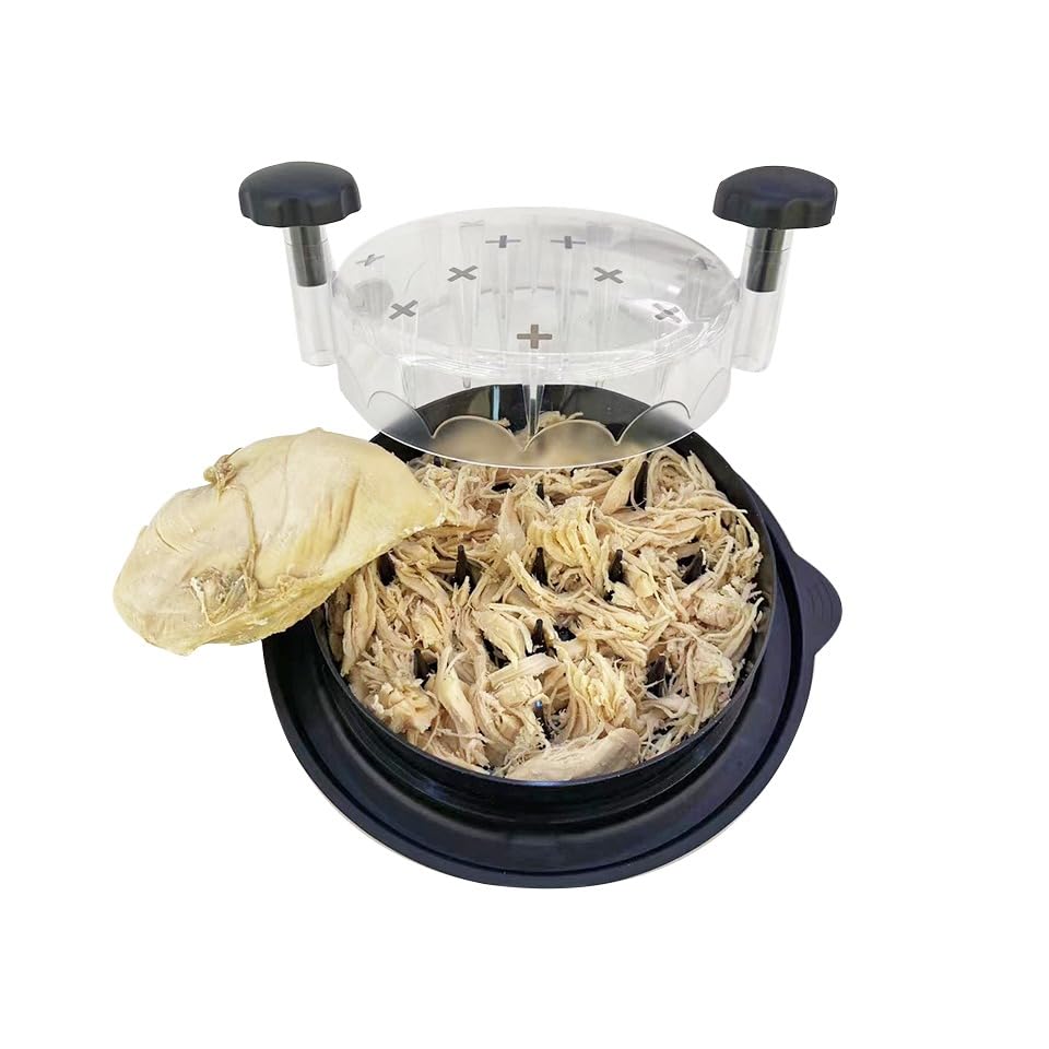 Premium Transparent Meat Shredder Claws - Heavy Duty Chicken Shredder Tool, Pulled Pork Shredder, Meat Grinder for BBQ, Cooking & Meal Prep - Ergonomic Kitchen Gadget for Shredding Chicken Breast, Beef & More (CHISHR01, Small, Black) - Perfect for Home Chefs, BBQ Parties & Meal Prepping