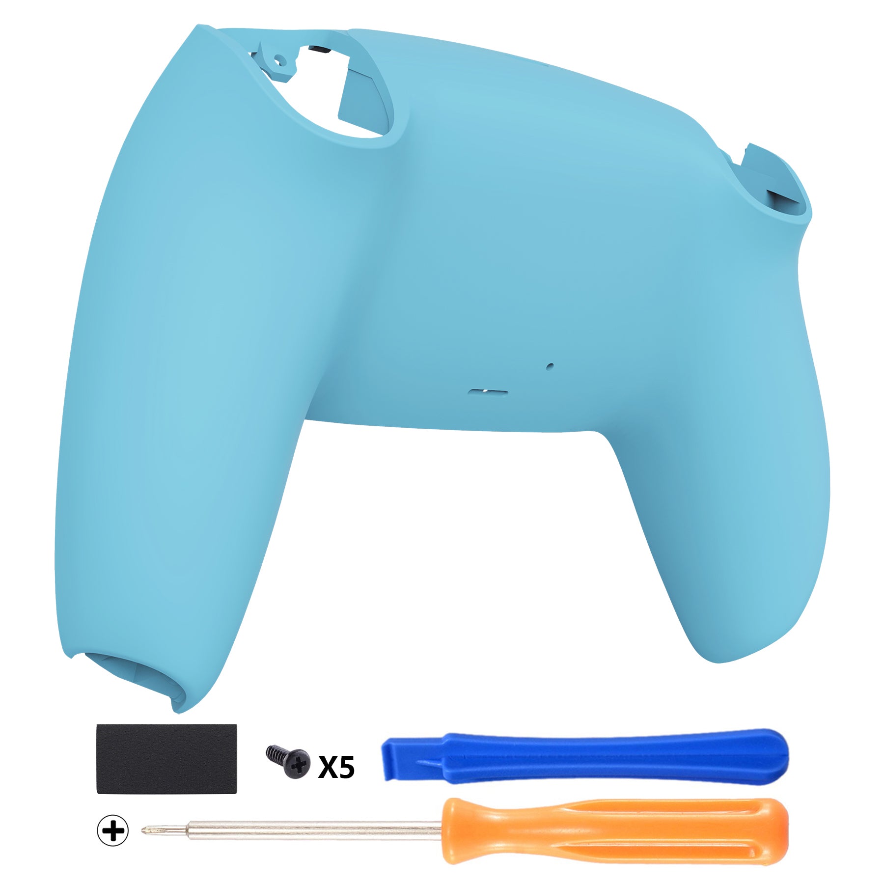 eXtremeRate Heaven Blue PS5 Controller Back Shell Replacement - Custom Bottom Housing Cover for DualSense Controller (DPFP3019) - Perfect for Gaming, DIY Mods & Personalization