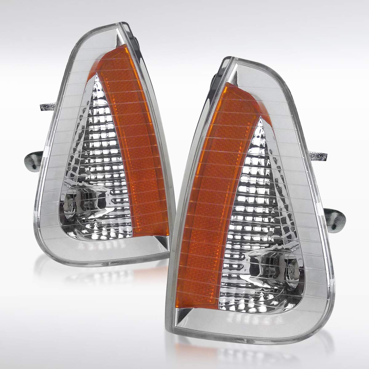 AUTOZENSATION Compatible with 2006-2010 Dodge Charger Headlights - Pair of LED Projector Headlamps with Chrome Halo & Corner Lights - Left + Right Assembly for Enhanced Night Driving & Style Upgrade