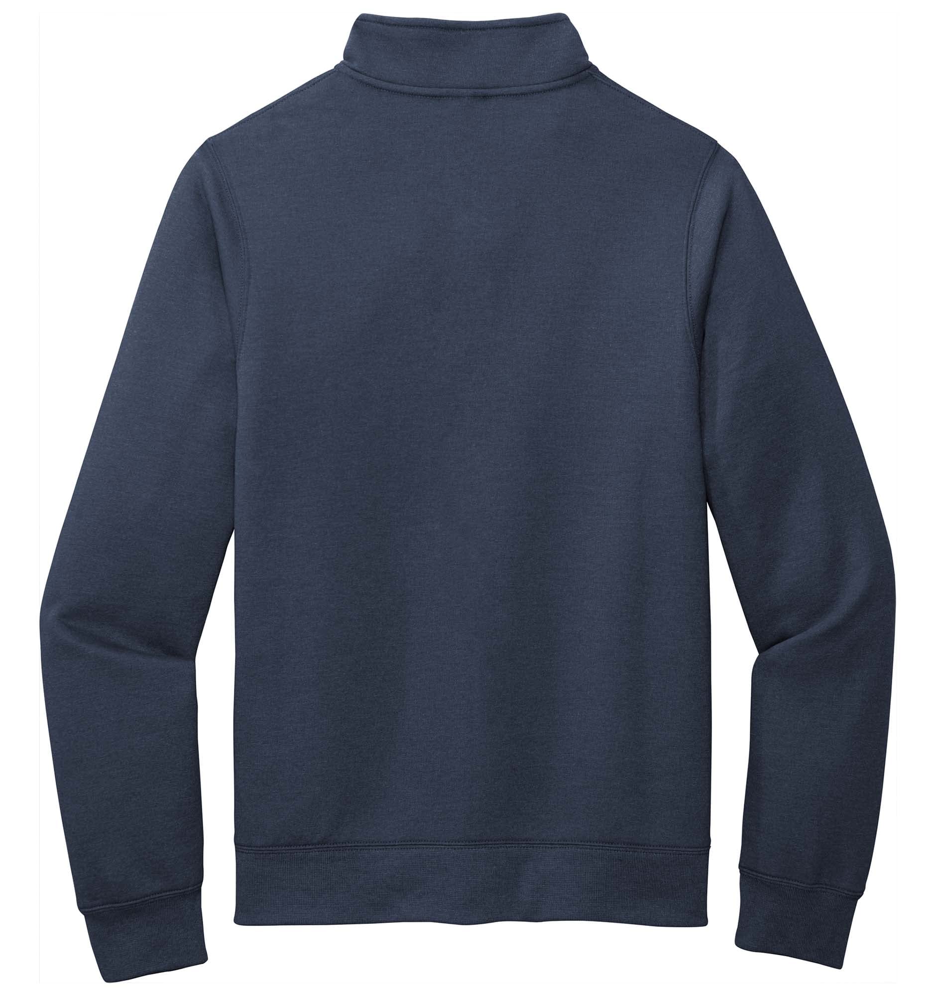 Joe's USA Men's Fleece Cadet Collar Full Zip Sweatshirt - Soft Warm Pullover Jacket for Casual Wear & Outdoor Activities (Sizes S-4XL)