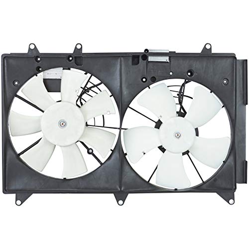Mazda CX-7 Radiator & AC Condenser Dual Fan Assembly (2007-2010) - OEM Replacement Part MA3115139 - Perfect for Cooling System Repair & Maintenance