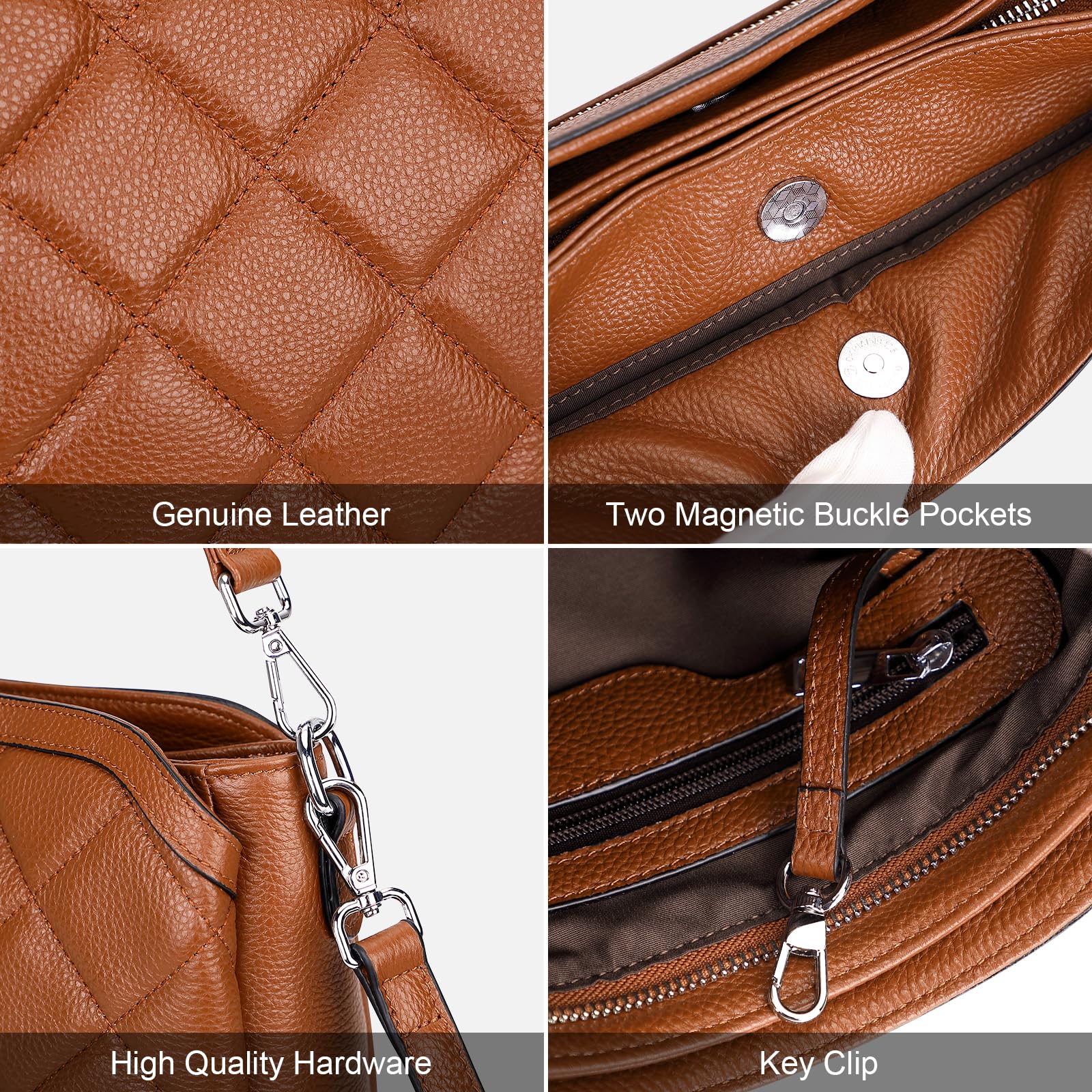 Stylish Over Earth Leather Crossbody Bags for Women - Fashionable Shoulder Purses & Ladies Handbags - Perfect for Work, Travel & Everyday Use