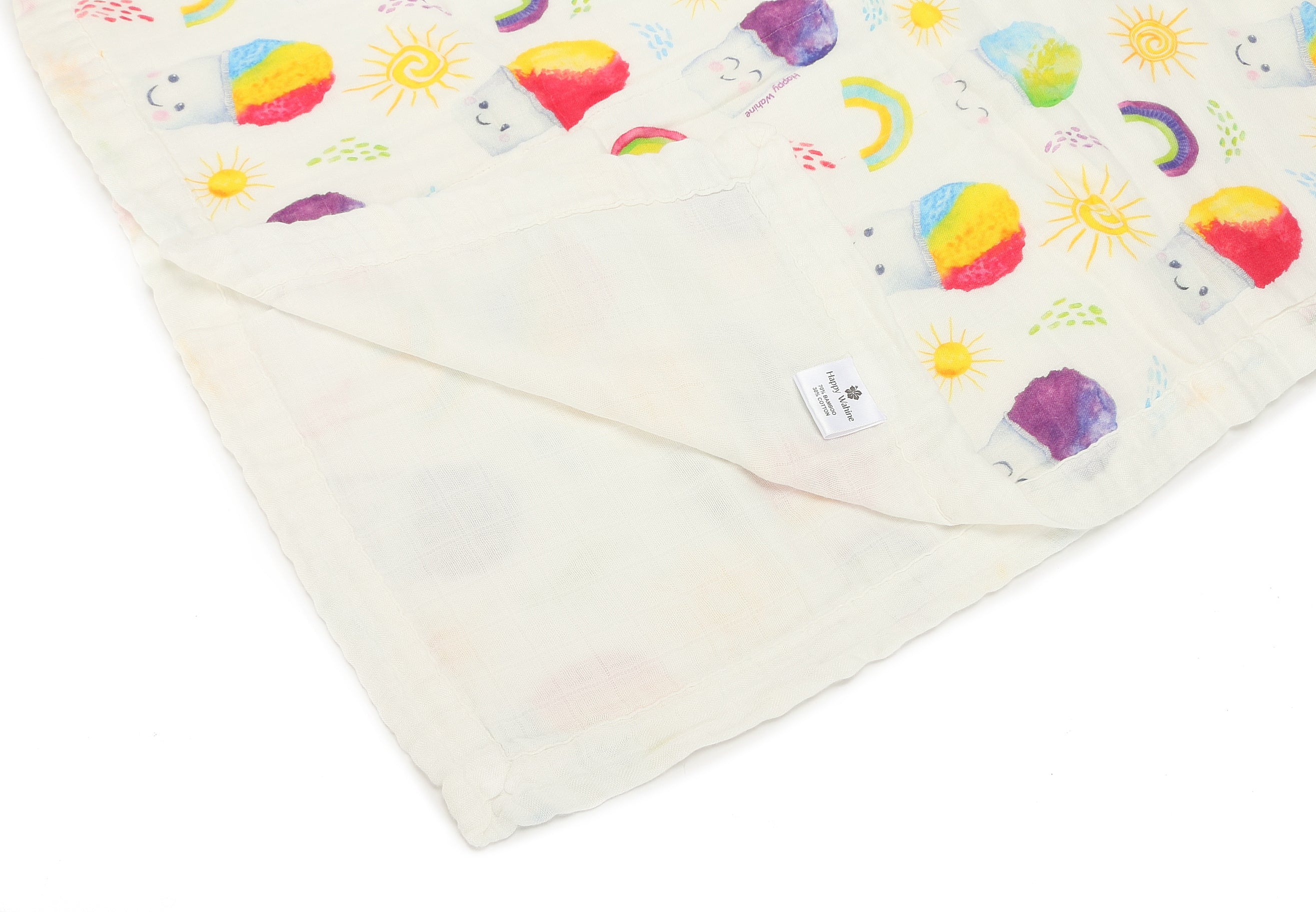 Premium Baby Blanket - Ultra Soft Shave Ice White for Newborns & Toddlers | Perfect for Nursery, Stroller, Swaddling & Cuddling