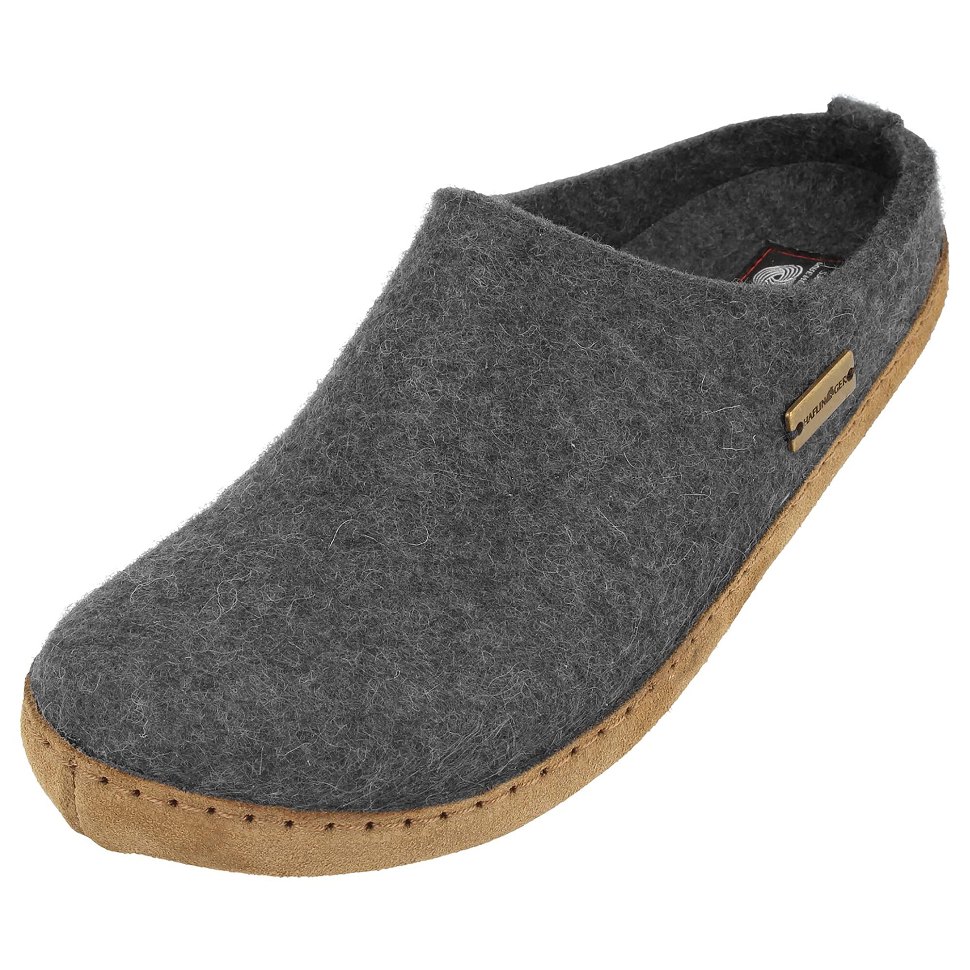 HAFLINGER Women's Classic Wool Slippers - Comfortable Indoor/Outdoor House Shoes for Women - Perfect for Home, Office, and Relaxation