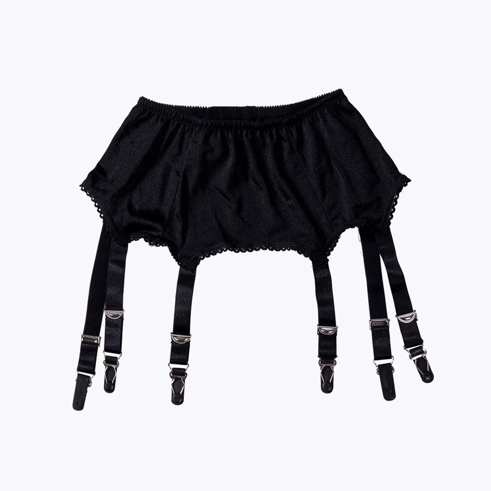 Sexy Women's Mesh Garter Belt - High Waist Suspender Belt with 6 Metal Clips for Stockings & Lingerie | Perfect for Bridal, Boudoir & Special Occasions
