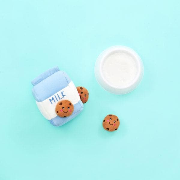 Zippy Burrow Dog Treats - Milk & Cookies Flavor, Soft & Chewy Biscuits for Dogs - Perfect for Training, Rewards & Bonding with Your Pet