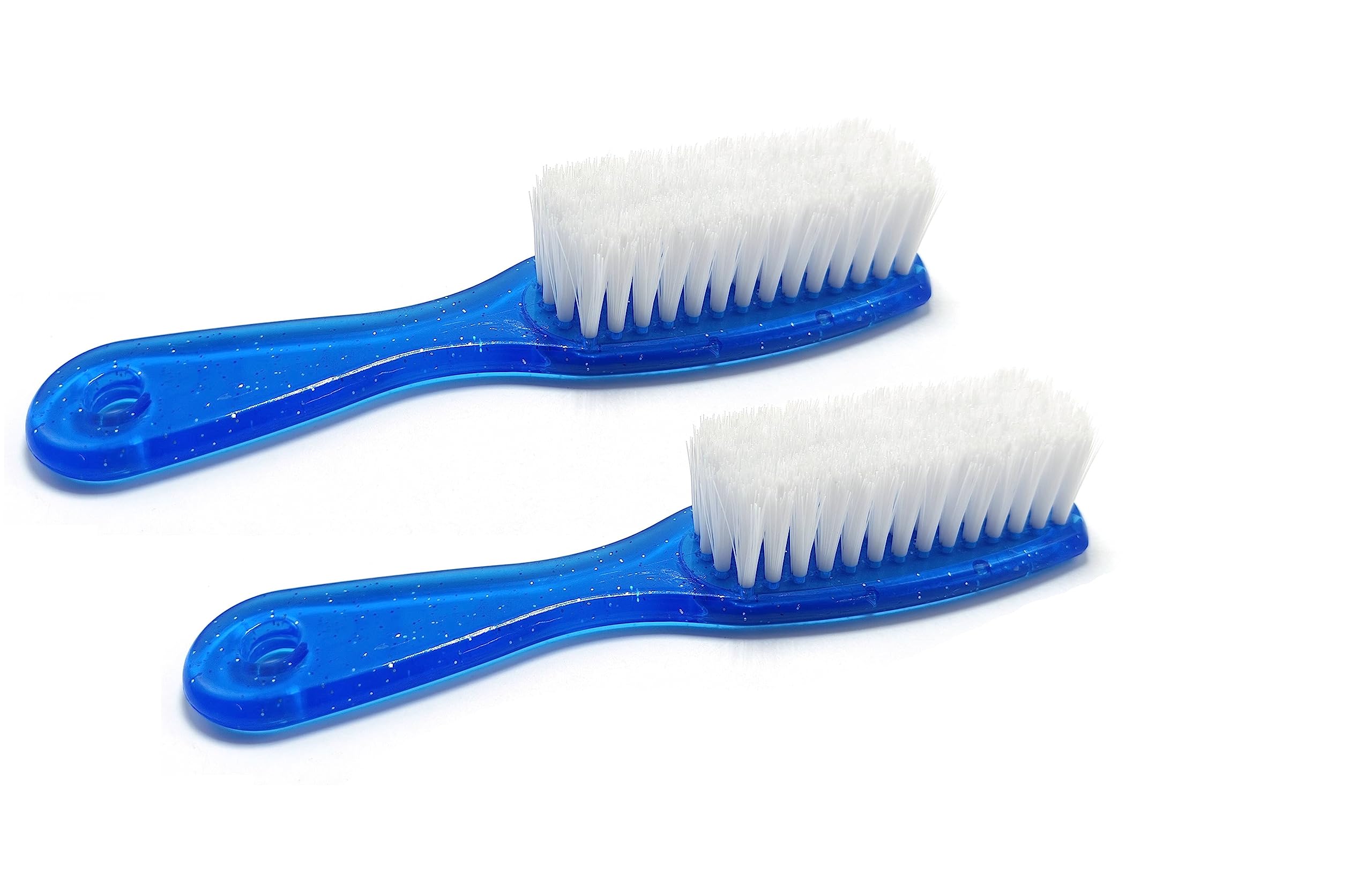 A2K Zone Nail Cleaning Brush - 2 Pack Multi-Color Dust Removal Brush for Home Cleaning, Clothes Washing & Manicure Tools | Perfect for Household Cleaning, Laundry Care & Nail Salon Use