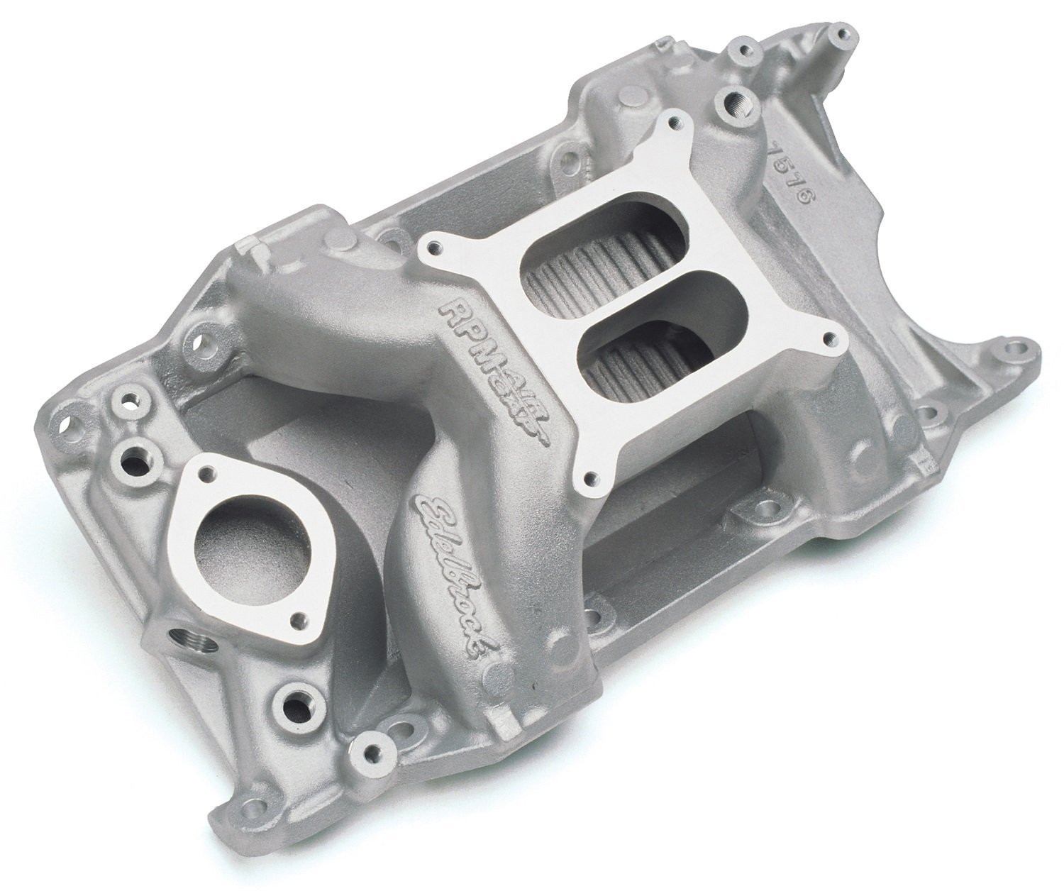 Edelbrock 7576 Performer RPM Air-Gap Intake Manifold - High Performance Aluminum Intake for Small Block Chevy Engines - Perfect for Street Racing & Hot Rod Builds