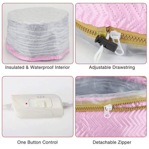 Jiya Enterprise Thermal Hair Spa Cap with Steamer - Nourishing & Heating Treatment for Deep Conditioning - Perfect for At-Home Hair Care & Salon-Style Results