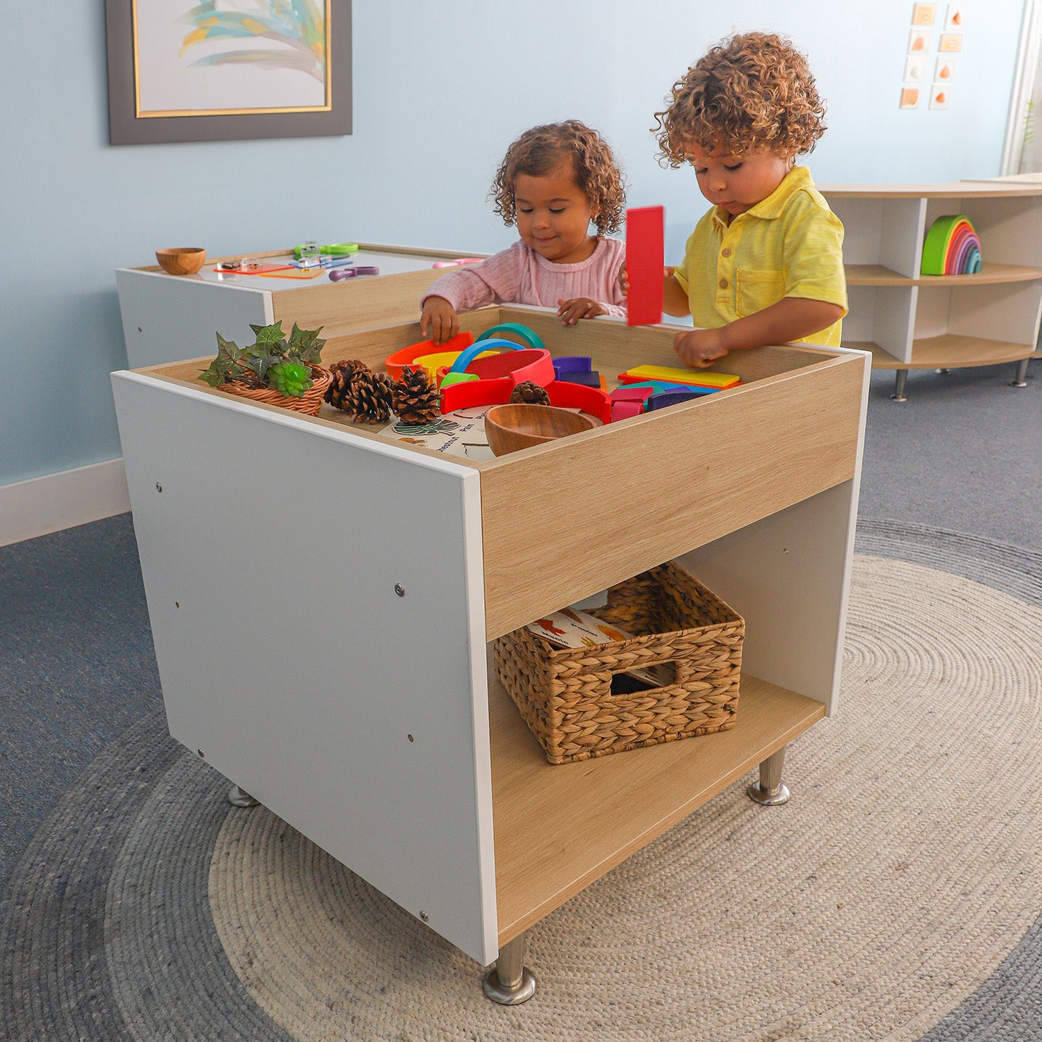 Elevated™ Discovery Table WB1916 - Adjustable Height Kids Activity Table for Learning & Play - Perfect for Home, Classroom, and Daycare Use