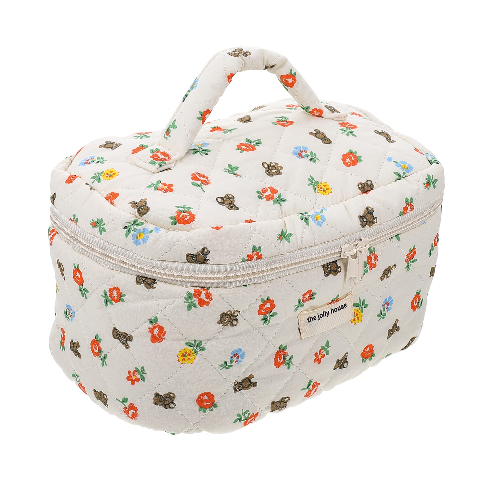 Minkissy Large Capacity Makeup Bag - Portable Travel Cosmetic Organizer with Zipper for Brushes & Toiletries | Perfect for Travel, Gym & Daily Storage