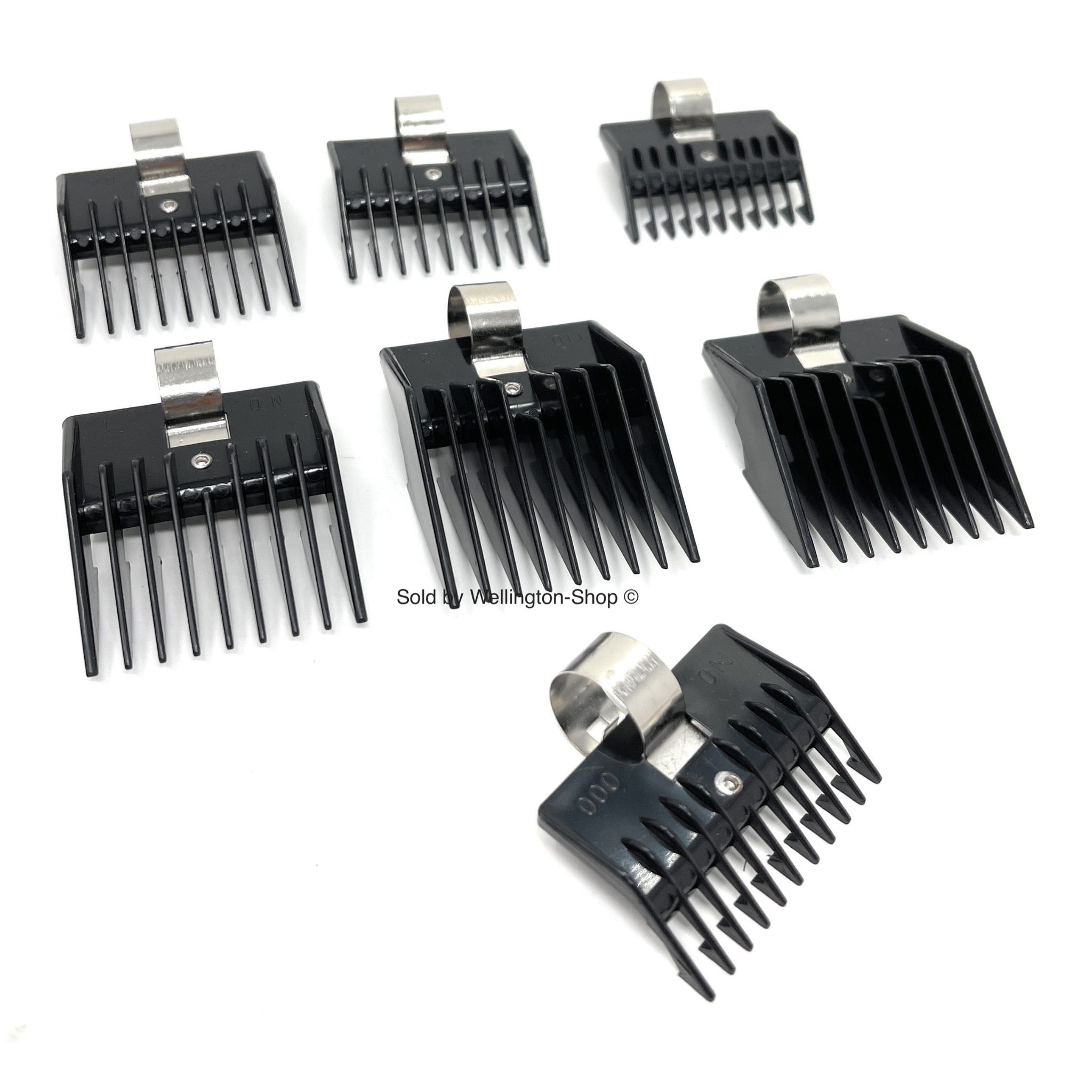 Scalpmaster Professional Hair Clipper Guards Set - 7 Piece Hair Cutting Guide Combs for Men & Women - Perfect for Home Haircuts, Barbershops, and DIY Styling