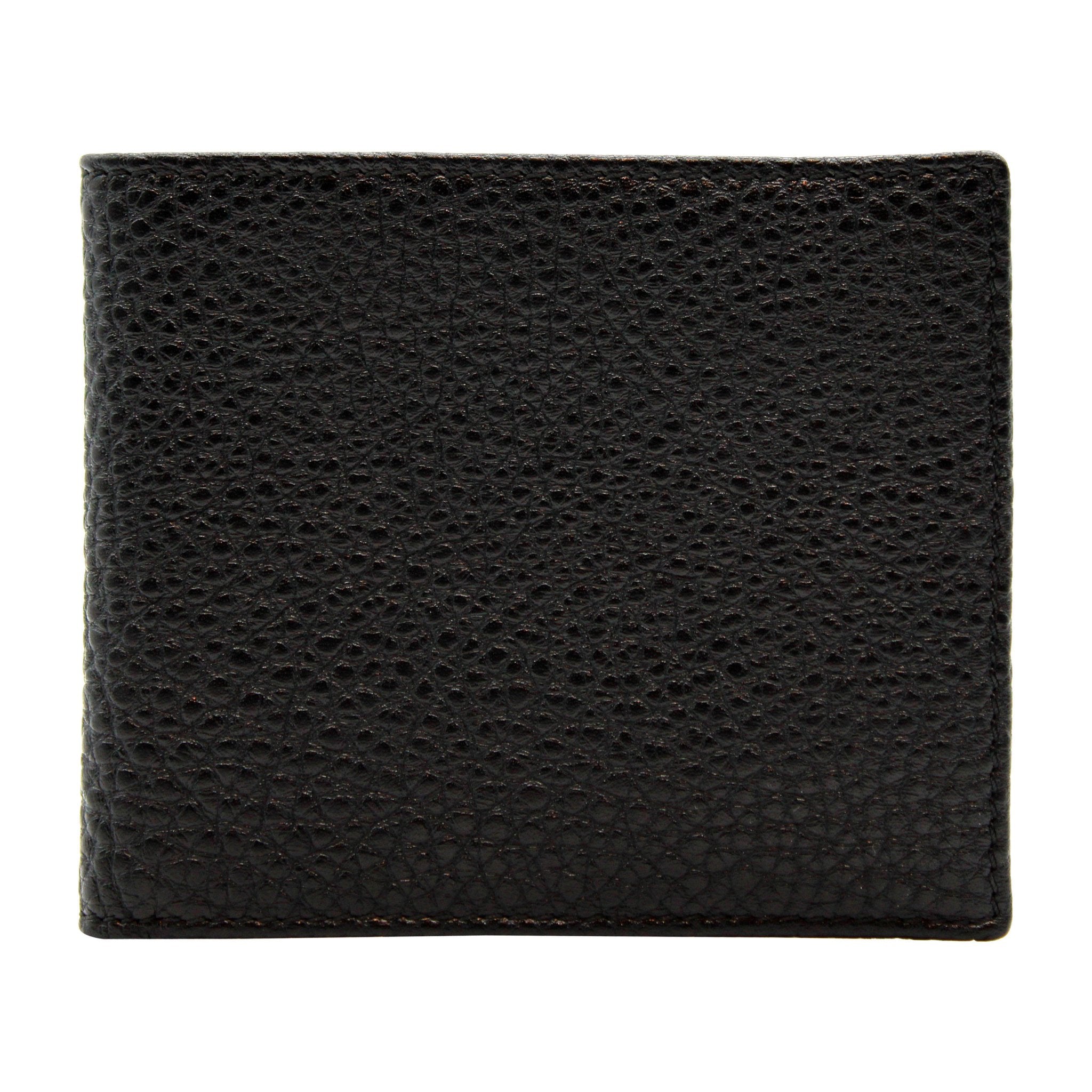 HB Leather Wallet for Men - 8 Credit Card Slots & Cash Holder - Dark Brown - Slim RFID Blocking Bifold Wallet for Everyday Use & Travel