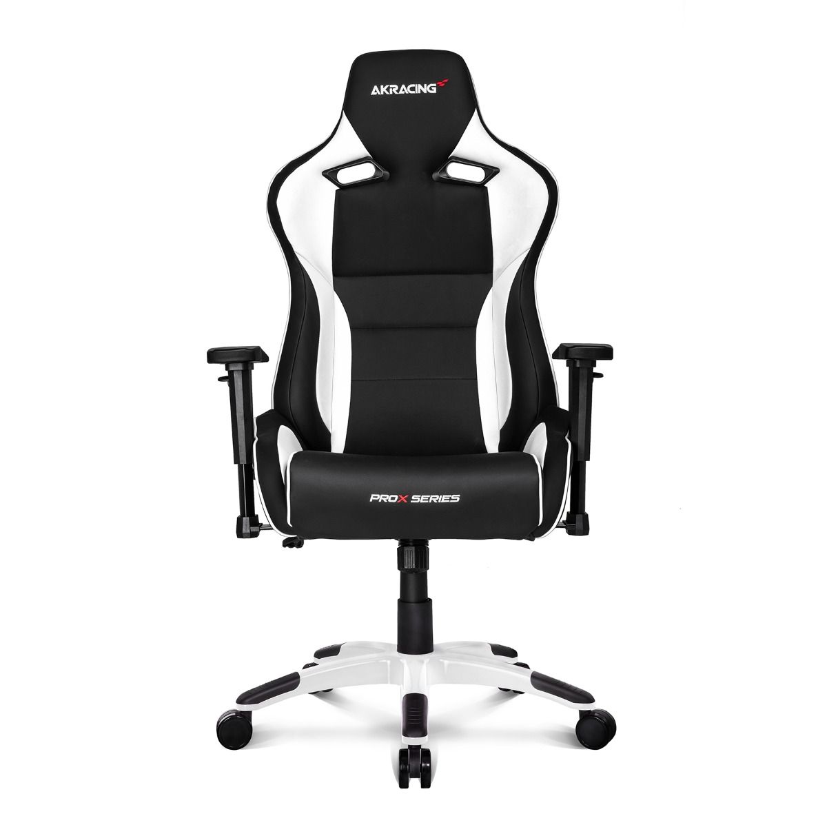AKRacing ProX Ergonomic Gaming Chair - High Back Racing Style with Adjustable Lumbar Support & Headrest - White - Perfect for PC, PS5, Xbox Gaming & Home Office