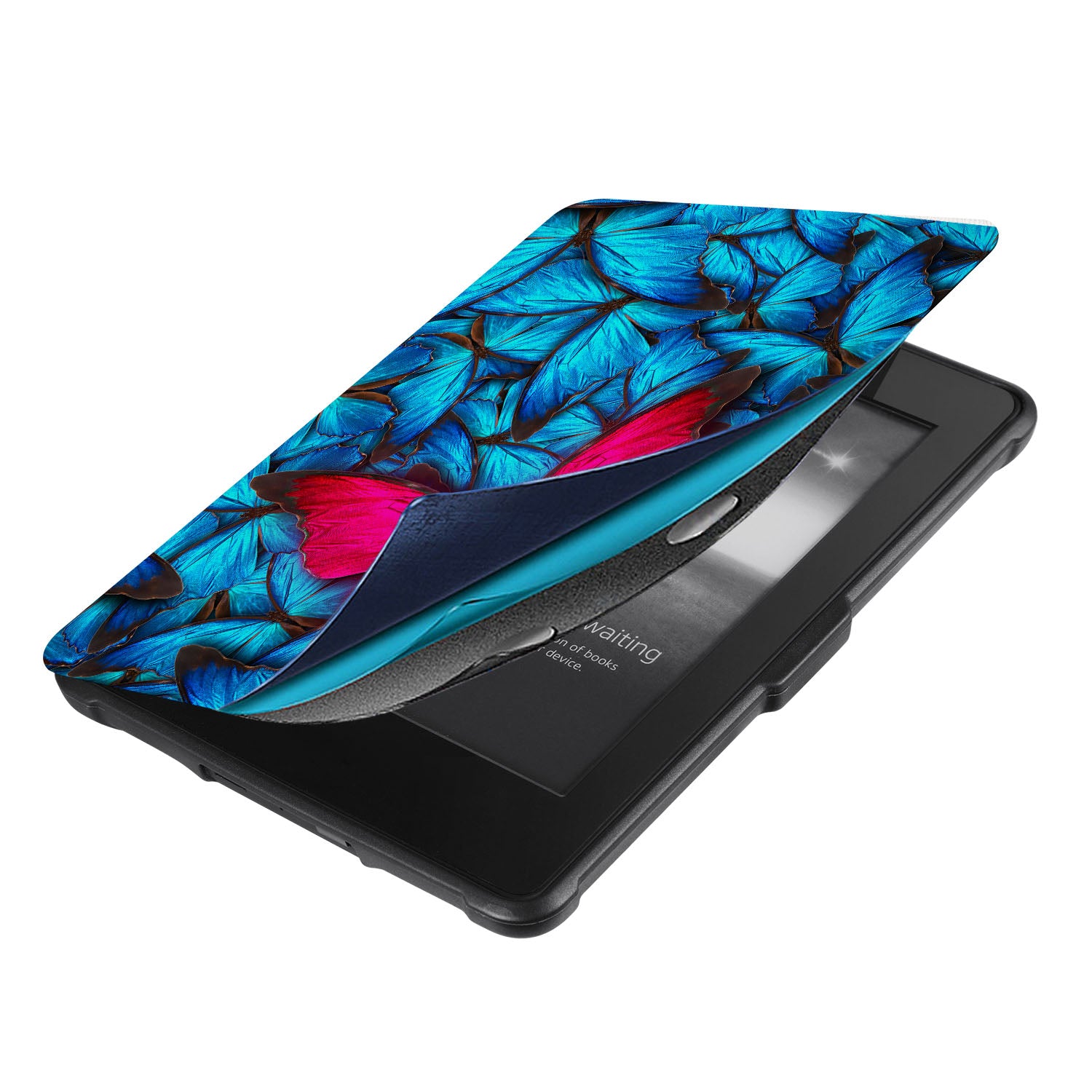 Premium Kindle Case with Butterfly Design - Slim Protective Cover for Kindle E-Readers - Perfect for Reading at Home, Travel & Commuting