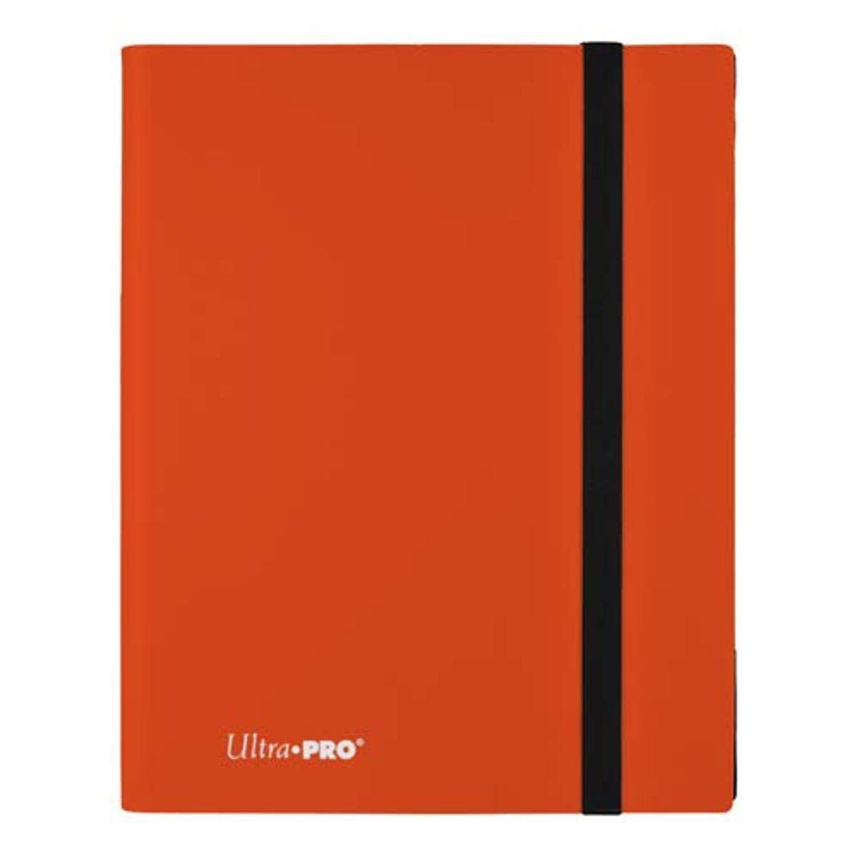Ultra Pro 9 Pocket Pro Binder in Pumpkin Orange - Side Loading Card Protector for Gaming Cards, Sports Cards & Trading Cards - Durable Collectible Card Storage - Perfect Gift for Gamers & Collectors - Great for Tournaments, Game Nights & Display Collections