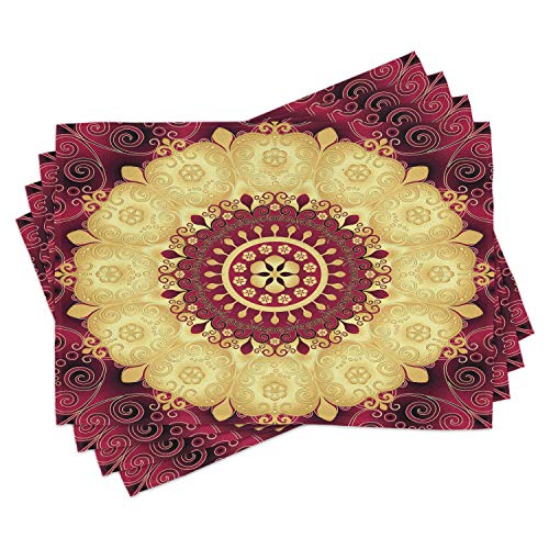 Maroon Yellow